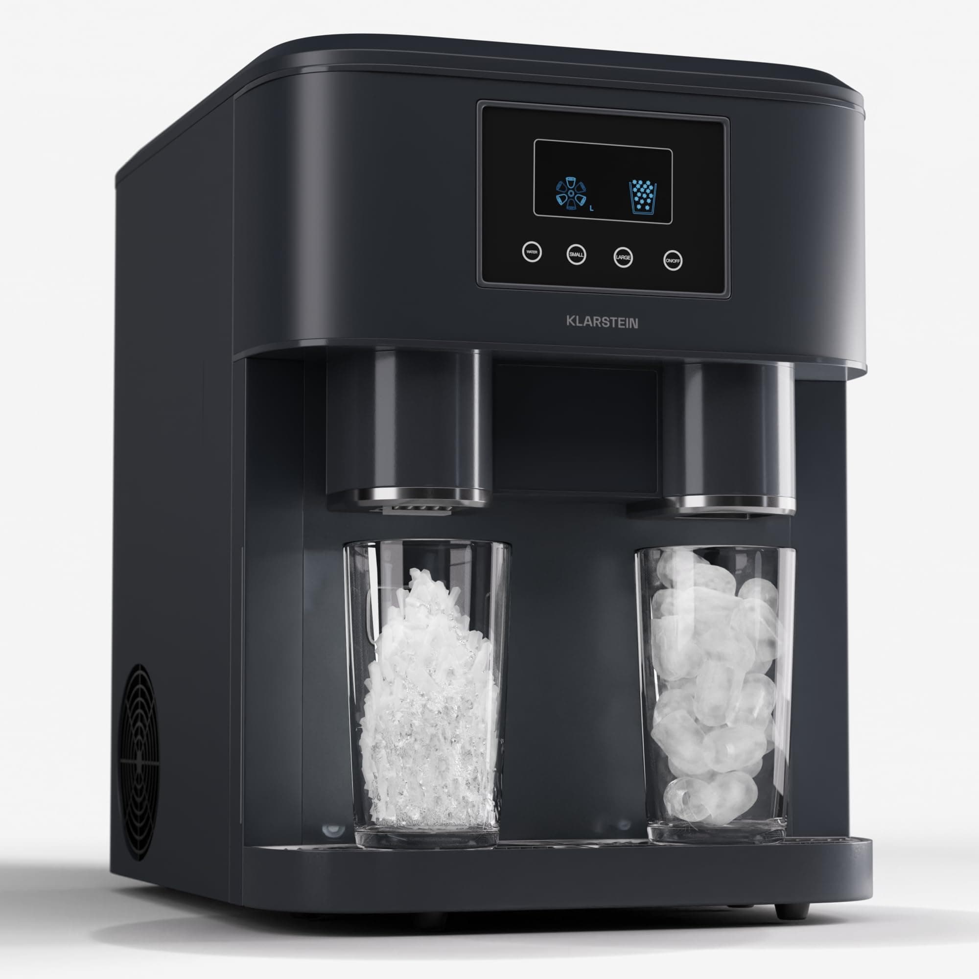 1.8L Small Ice Maker Machine, Counter Top Ice Machine For Home and Kitchen, Fast Operation, 15 kg of Crushed and Bullet Ice, Touch Controls, Easy To Clean Countertop Ice Cube Maker Machine