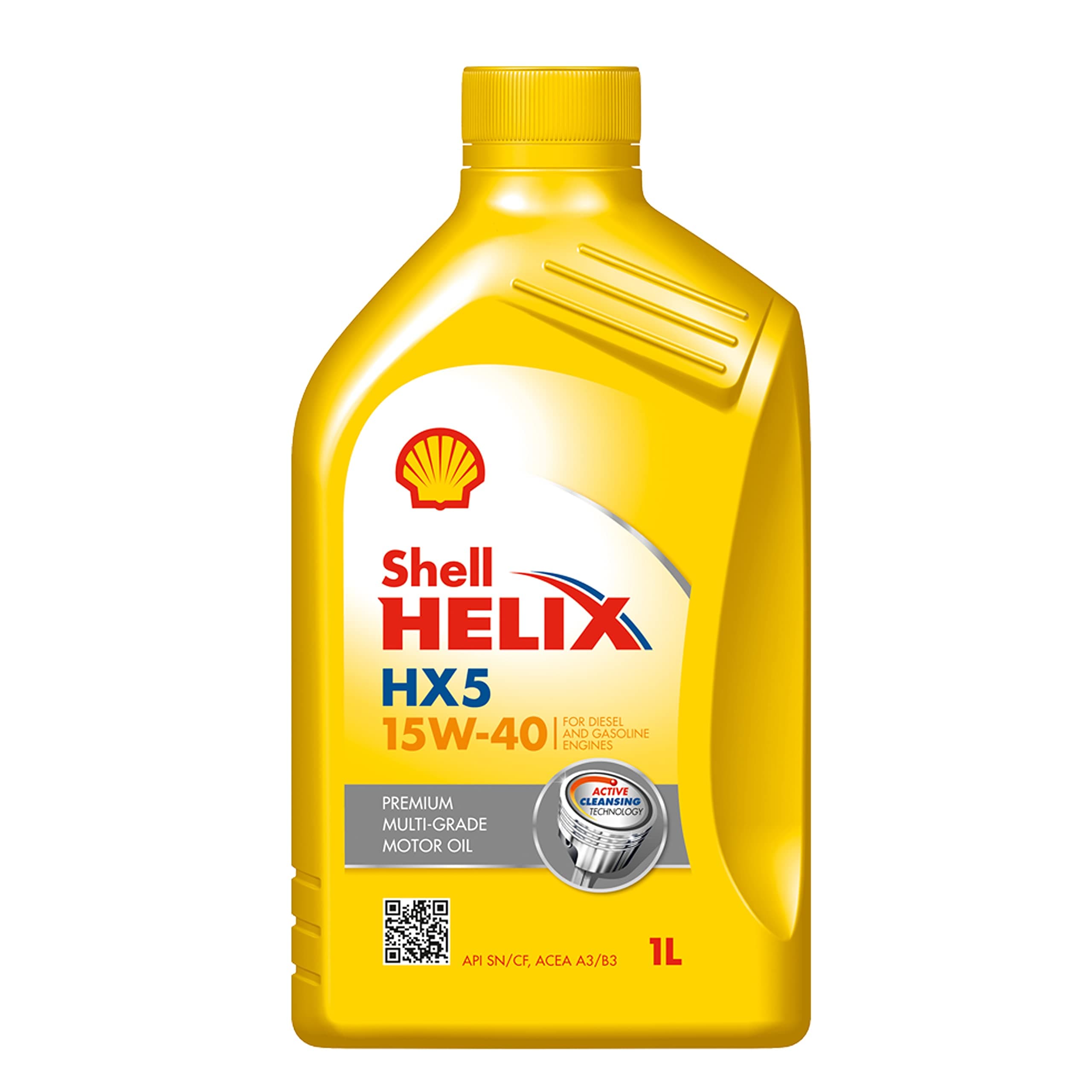 Shell Helix HX5 15W-40 API SN Premium Mineral Engine Oil for Diesel and Petrol Cars (1 L)