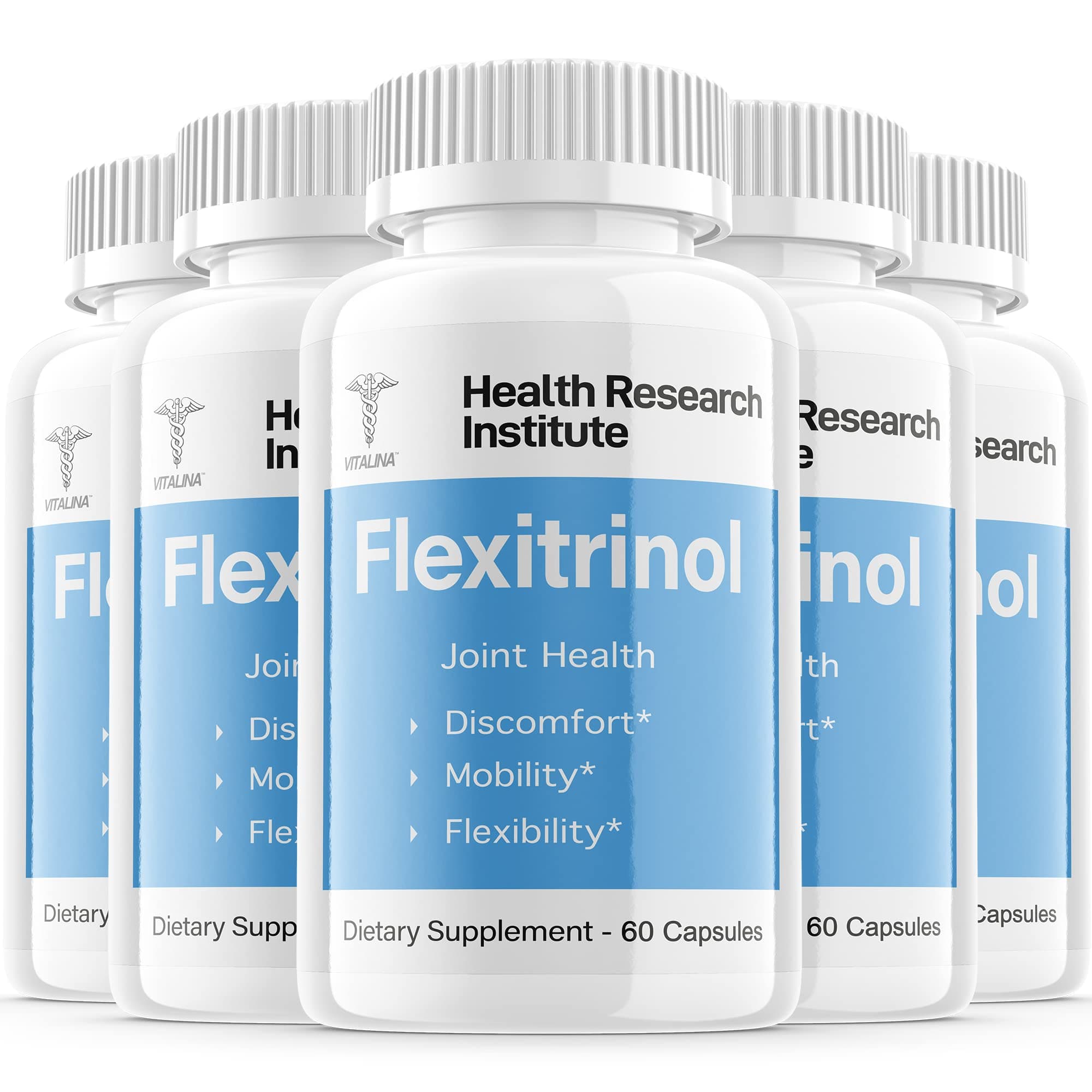 (5 Pack) Flexitrinol Joint Relief Supplement, New Formula, Advanced Support, 5 Month Supply