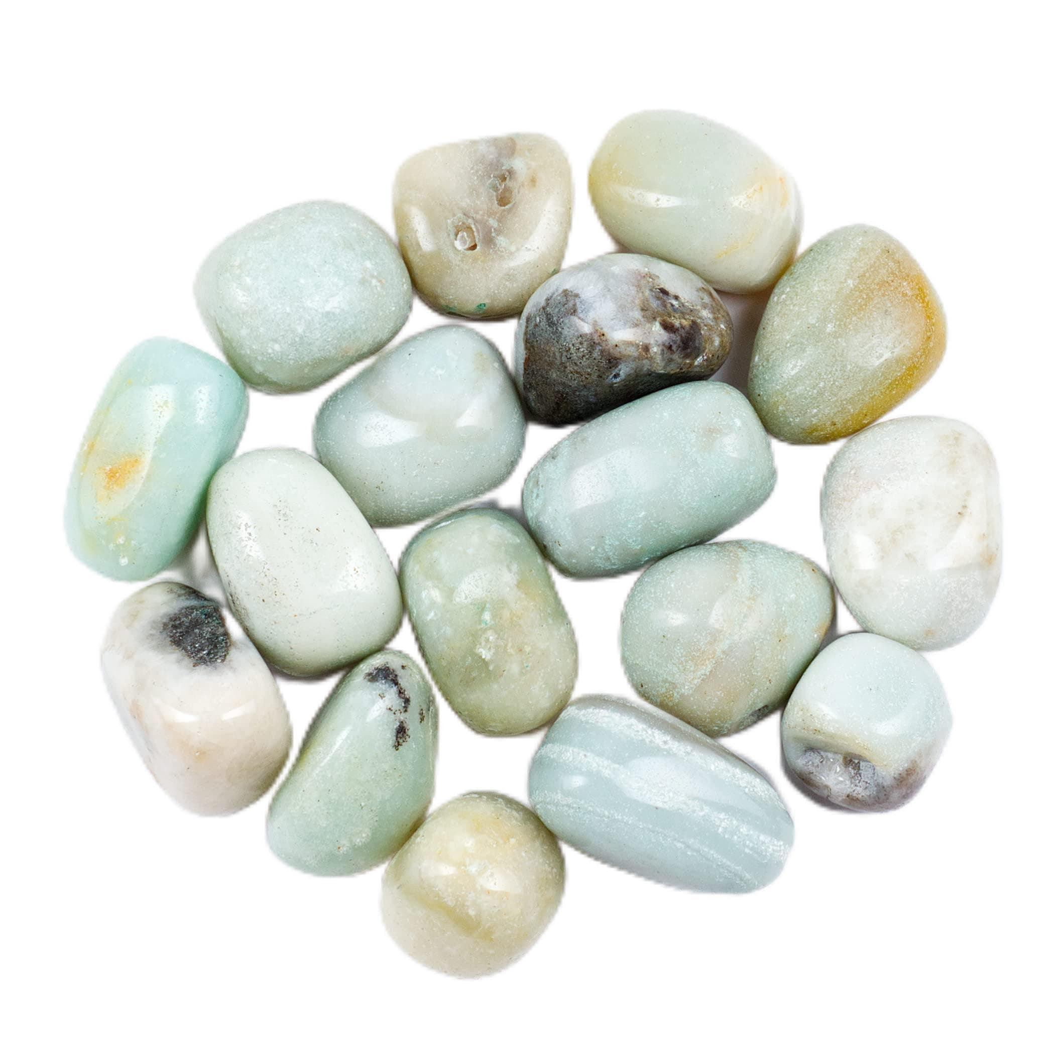 Cherry Tree Collection 1/2 Pound Polished Stones - 1/2" - 1" Size Tumbled Stones - Tumbled Crystals Bulk for Healing, Reiki, Chakra