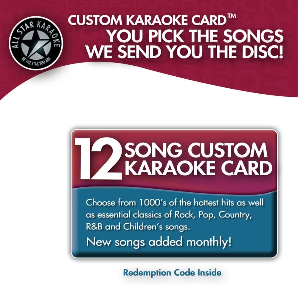 12 Song Custom Card