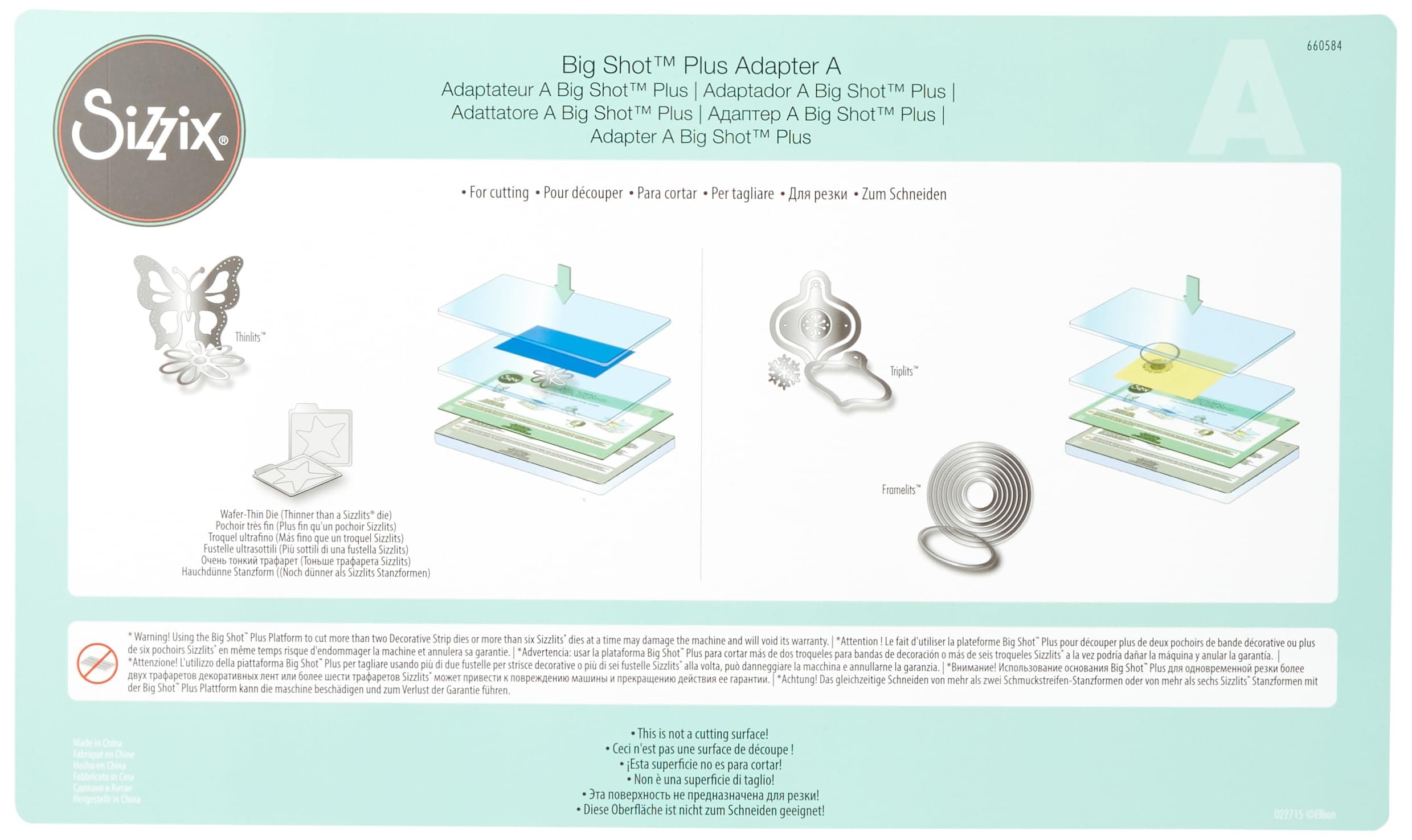 SizzixBig Shot Plus Adapter A Standard