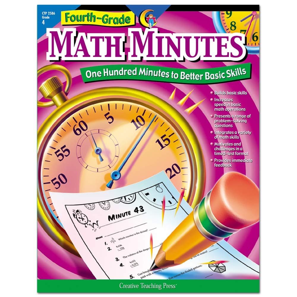 Creative Teaching Press® Math Minutes Book, Grade 4