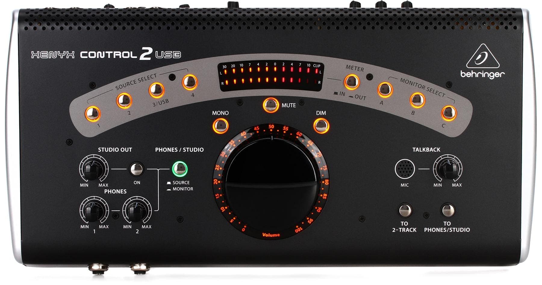 XENYX CONTROL2USB High-End Studio Control and Communication Center with VCA Control and USB Audio Interface