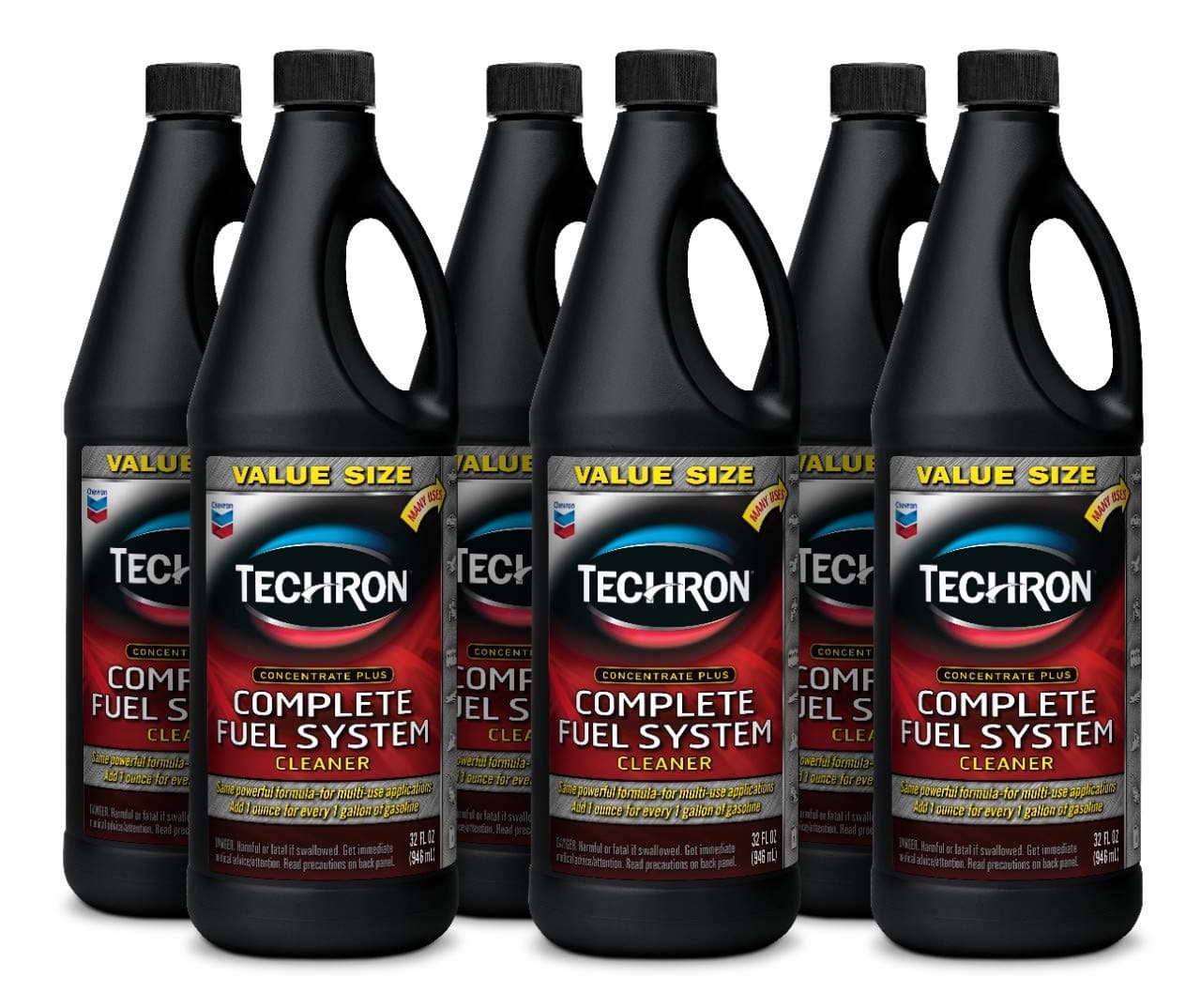 Chevron Techron Concentrate Plus Fuel System Cleaner, 32 oz, Pack of 6