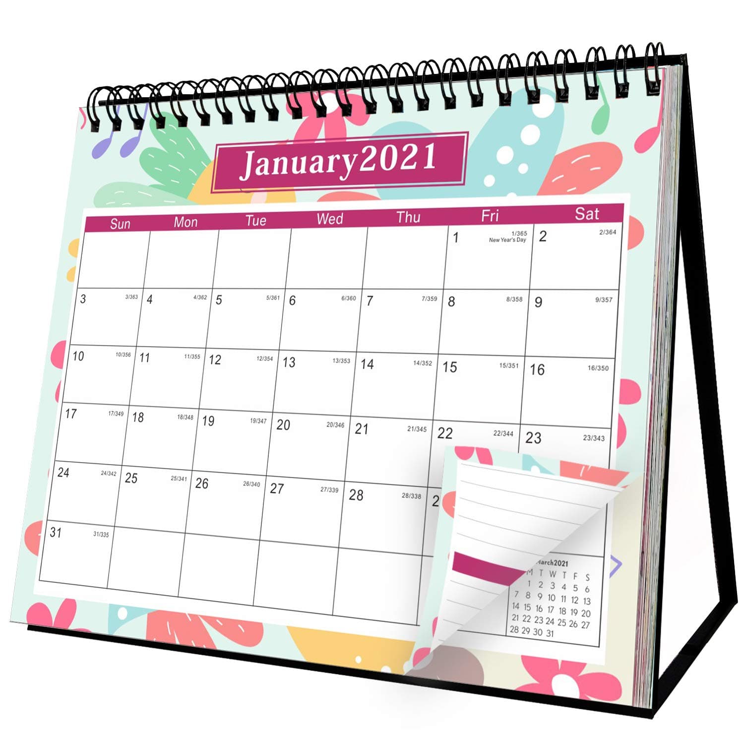2021 Desk Stand Table Desktop Calendar