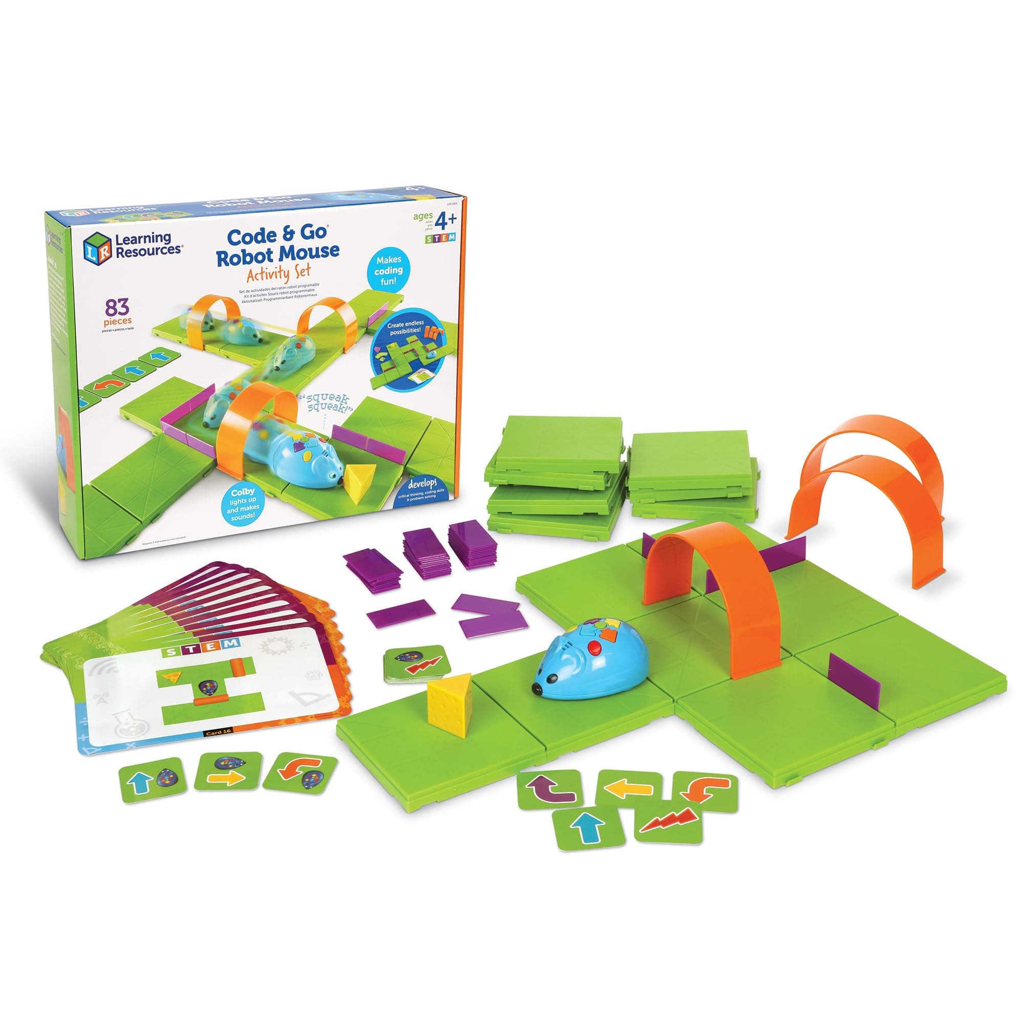 Code & Go™ Robot Mouse Activity Set, 83 pieces, Ages 4+