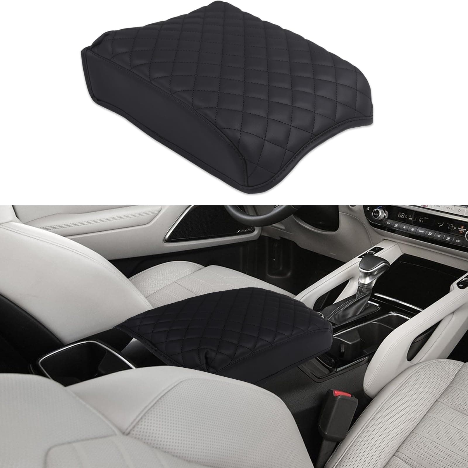 Leather Center Console Protector Cover