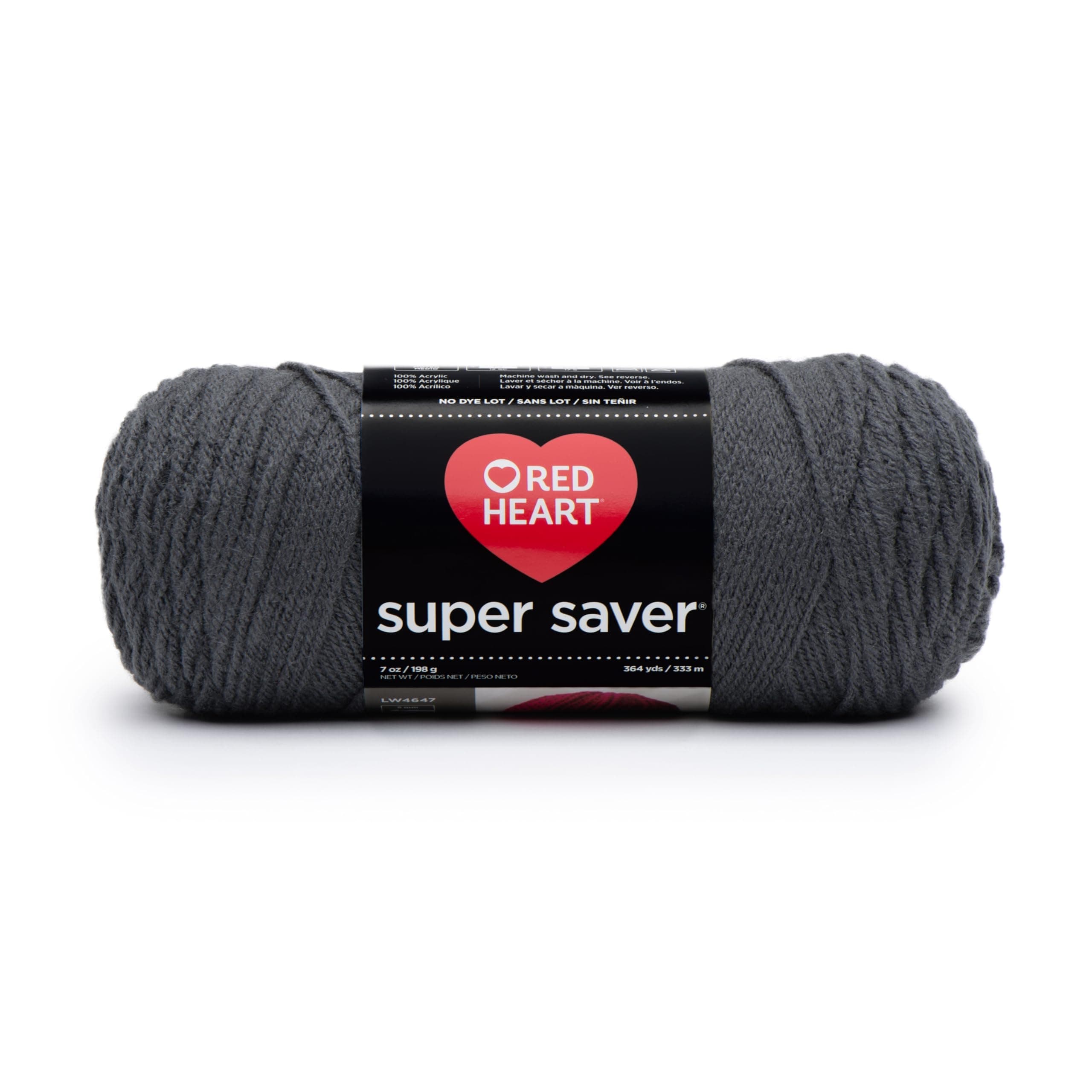 Super Saver yarn, Solid - Charcoal