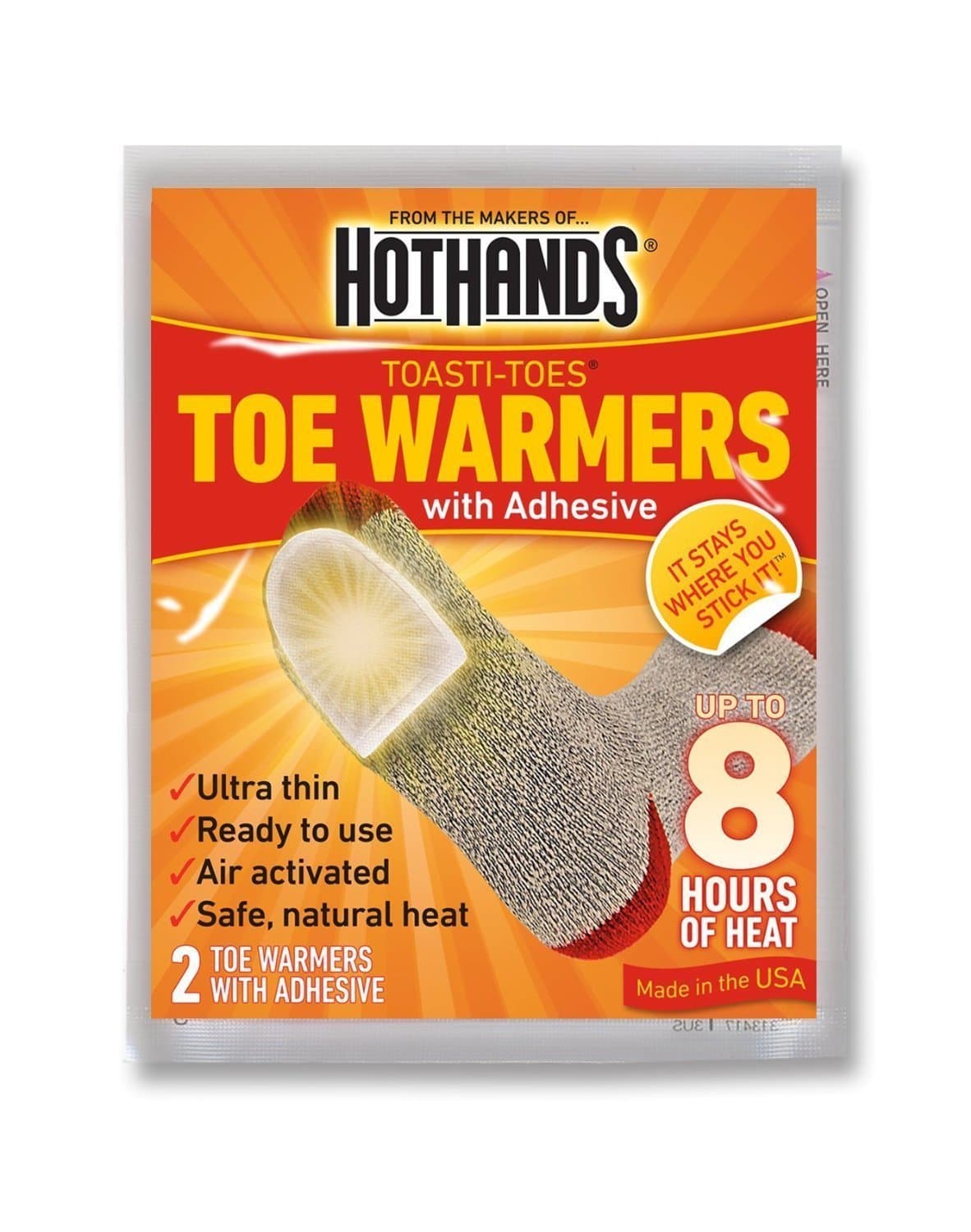 Toe Warmers Individually Wrapped Packs-10 Pair