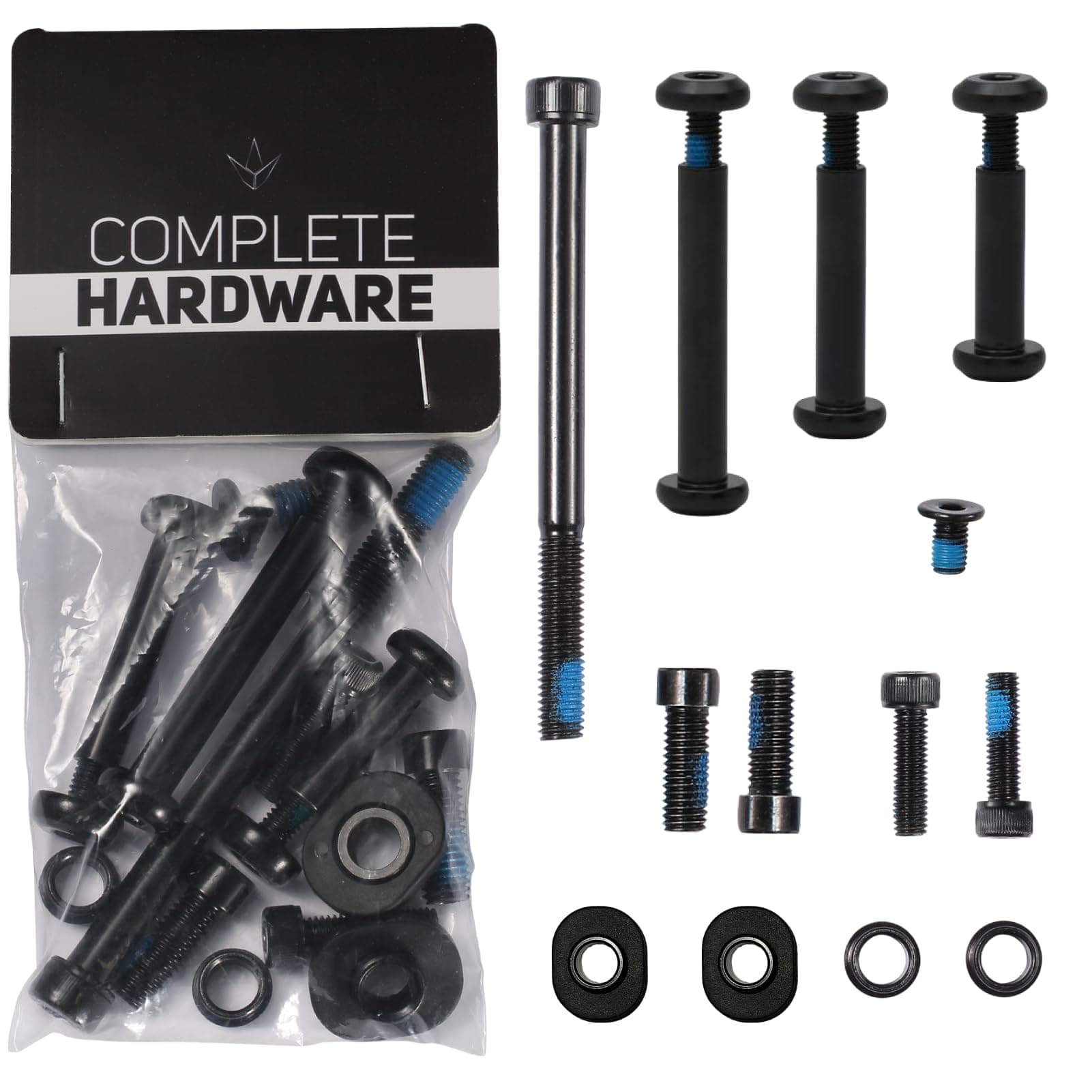 Envyscooters Hardware Replacement Pack | Fork & Deck Axles, Clamp Bolts, Brake Bolt Replacement Pro Scooter Axle (Prodigy, COLT, Envy ONE, KOS)