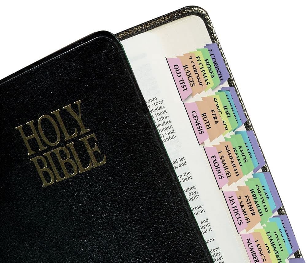 Bible Tab-Protestant-Rain: Rainbow Bible Tabs