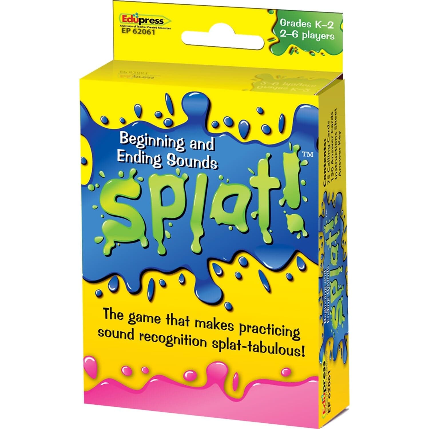 Teacher Created Resources Beginning and Ending Sounds Splat™ Game Grades K-2 (EP62061)