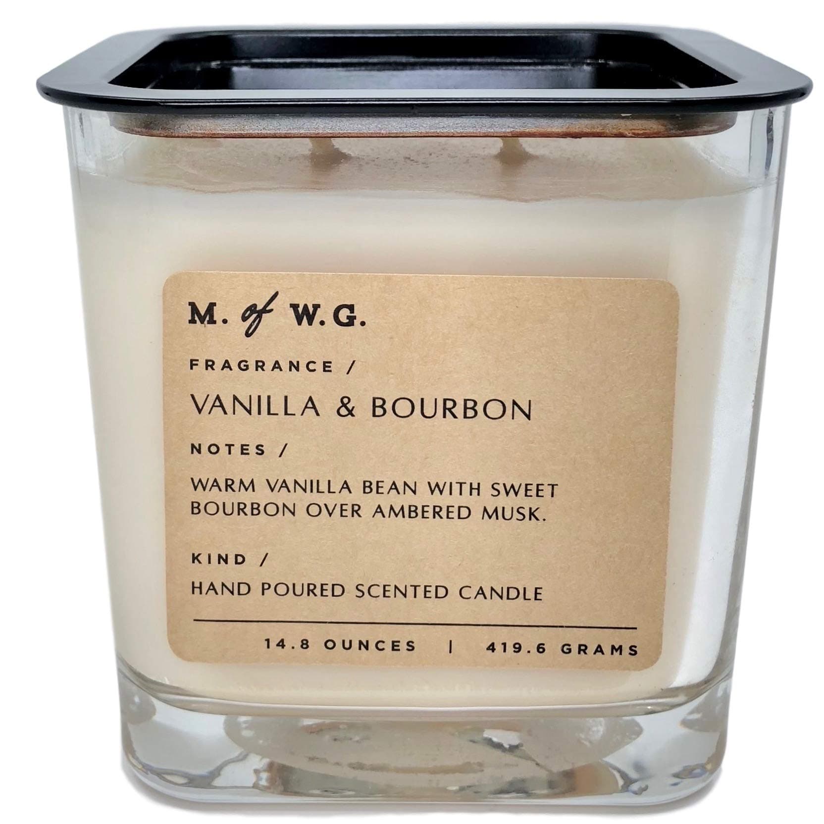 Vanilla and Bourbon Scented Candle