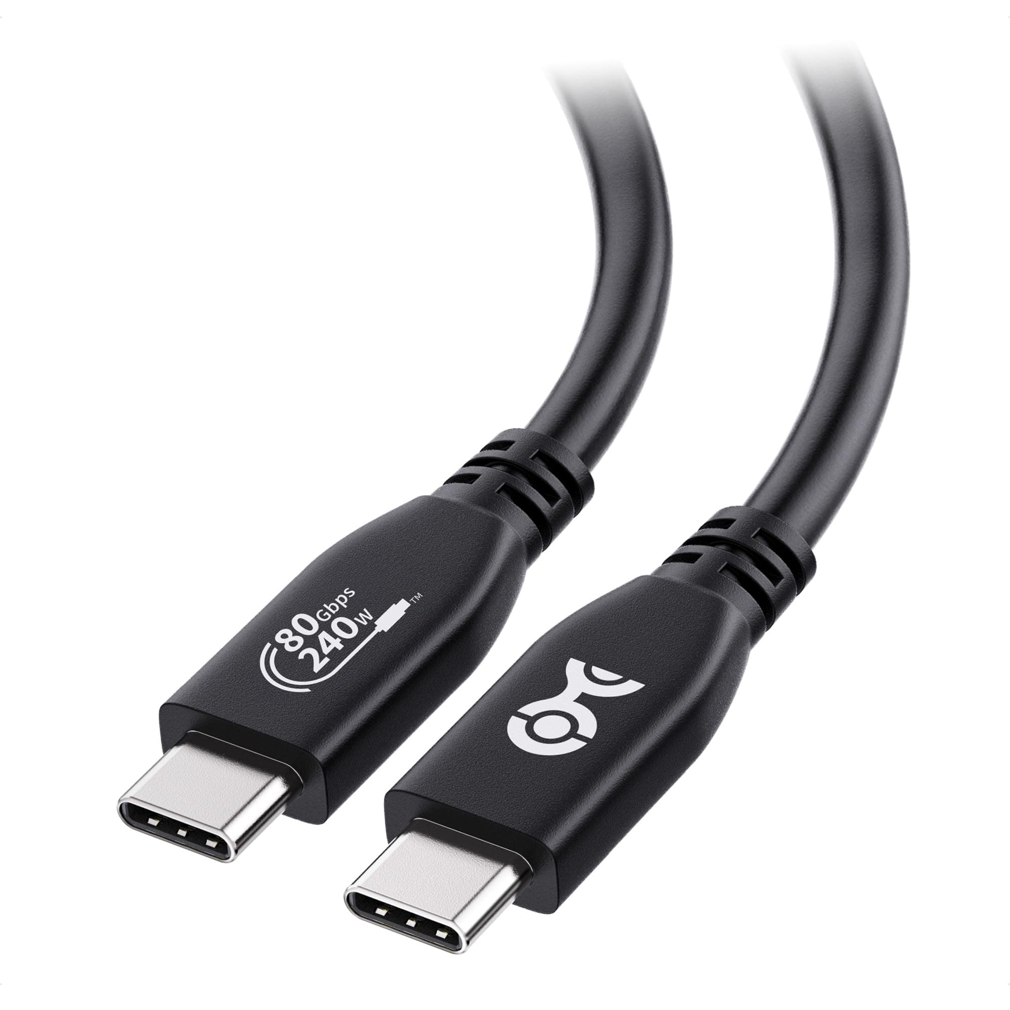 [USB-IF Certified] Cable Matters 80Gbps USB4 Cable - 1.2m, USB4 Cable Supports [8K@120Hz / 4K@480Hz Video, 240W Charging, 80Gbps Data Transfer], Compatible with Thunderbolt 4, MacBook, Black