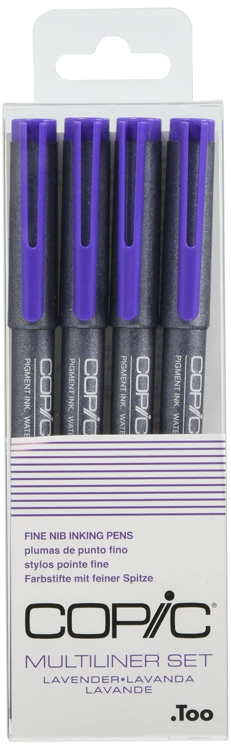COPIC MULTILINER LAVENDER 4PC SET