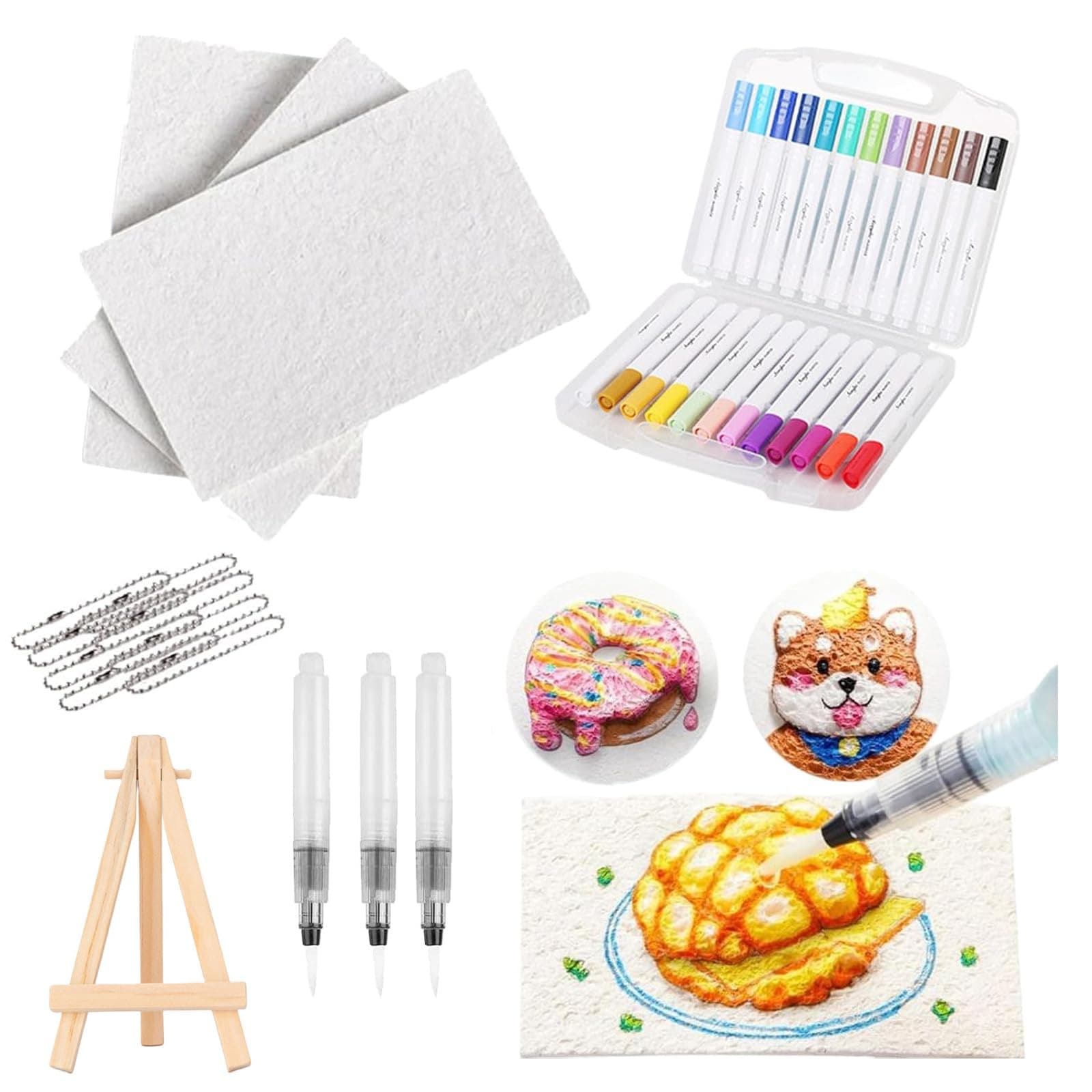 3D Magic Puffy Paint Kit - DIY Bubble Drawing Pens with Canvas Sponge for Textured Art and Creative Projects - Perfect for Kids & Adults