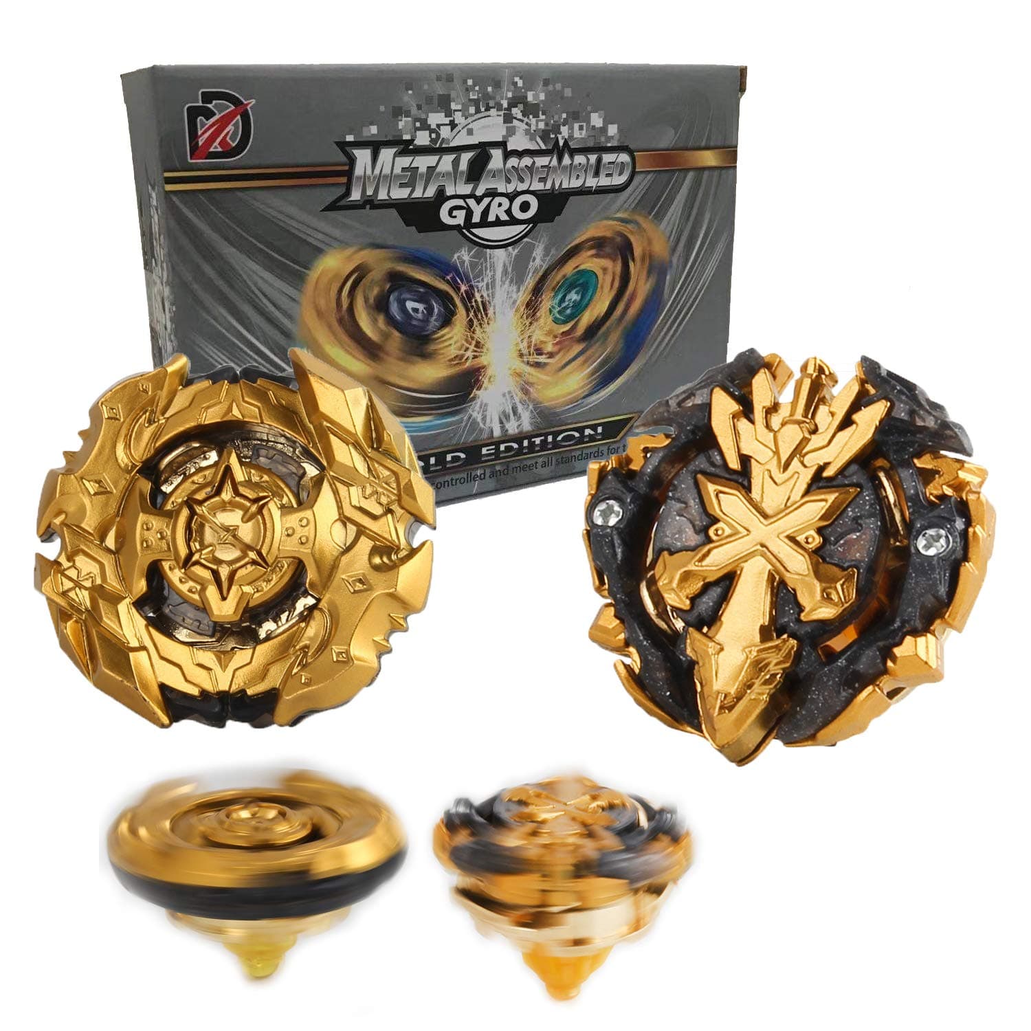 Battle Battling Tops Burst Gyro Evolution Attack Set with 4D Launcher Grip Starter