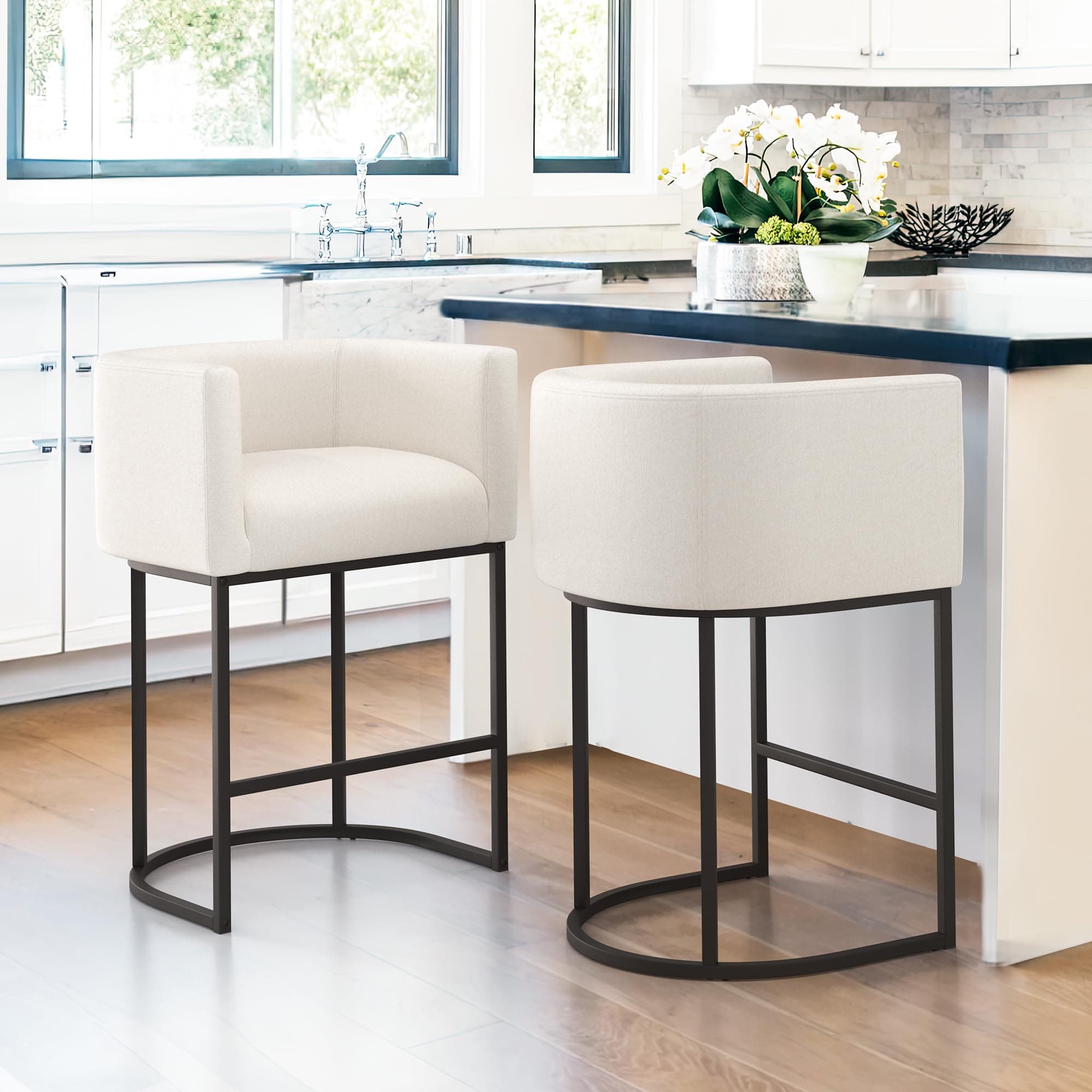 Beige Counter Height Barstools