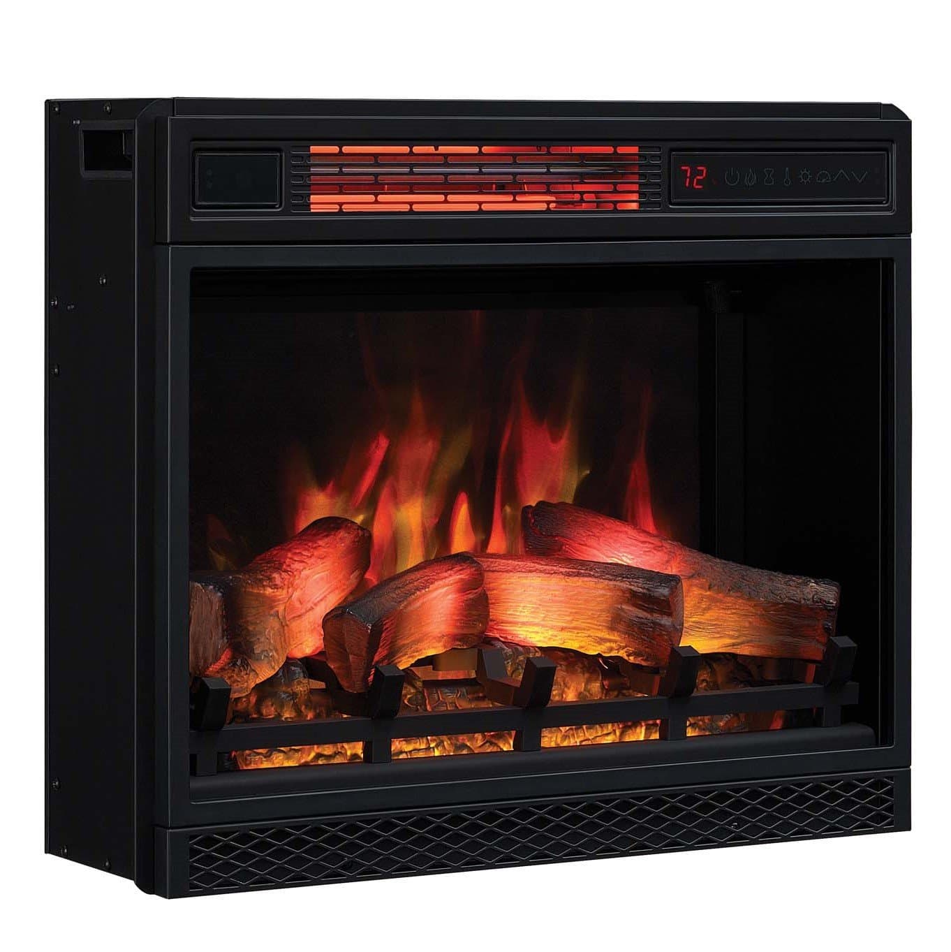 ClassicFlame23II042FGL 3D Infrared Quartz Fireplace Insert with Safer Plug and Sensor, 23"