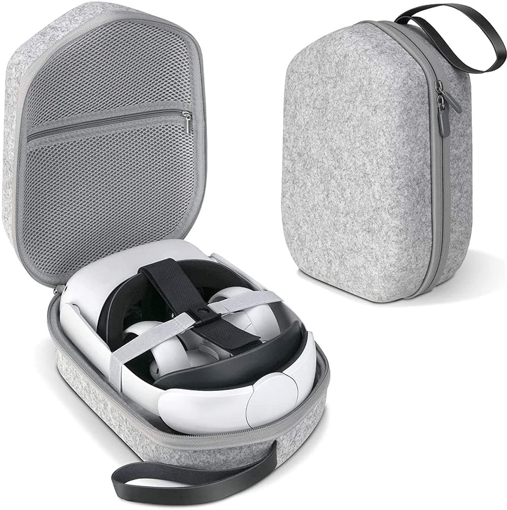 Exrp Hard Carrying Case Compatible with VR Gaming Headset and Touch Controllers Accessories, Suitable for Travel and Home Storage.