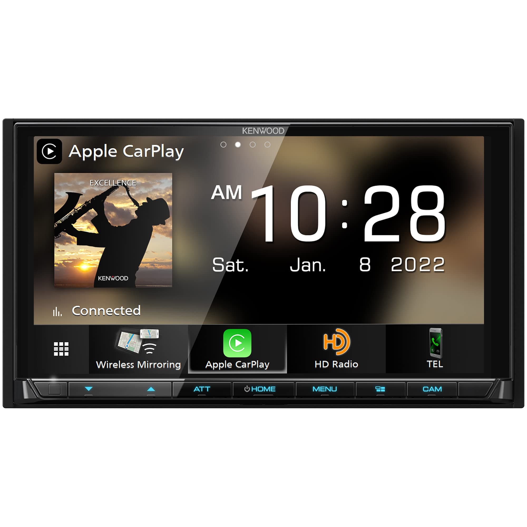 DMX958XR EXCELON Reference 6.8" Full HD Capacitive Touchscreen Car Stereo Receiver, Wireless Apple Carplay/Android Auto, Bluetooth, AM/FM HD Radio, MP3 Player, USB Port, Double DIN, SiriusXM