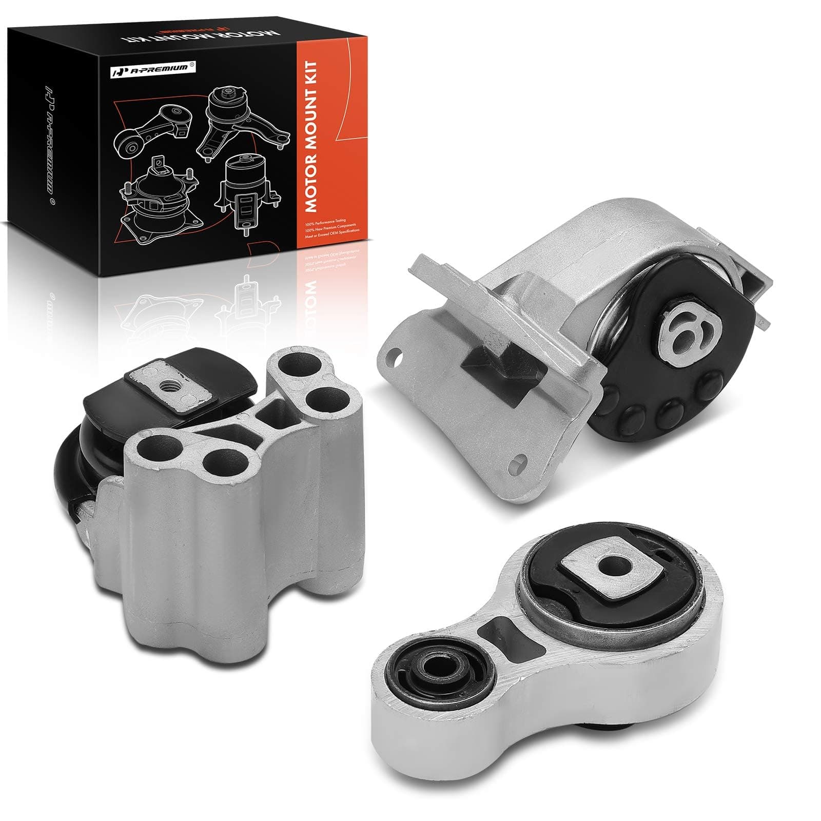 3PCS Engine Motor Mount Transmission Mount Torque Strut Mount Kit Compatible with Ford Fusion 2010-2012 & Lincoln MKZ 2007-2012, 3.5L, Replace # 7H6Z6038A, 8H6Z6068A