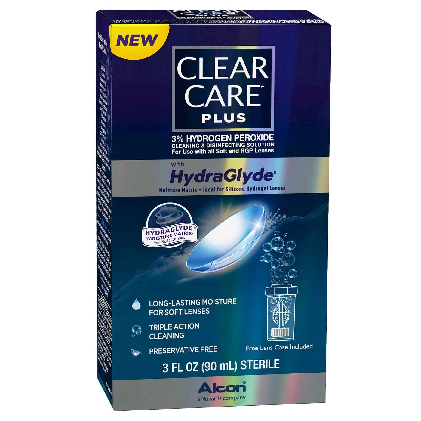 CLEAR CAREPlus With Hydaglyde Cleaning And Disinfecting Solution Pack Of