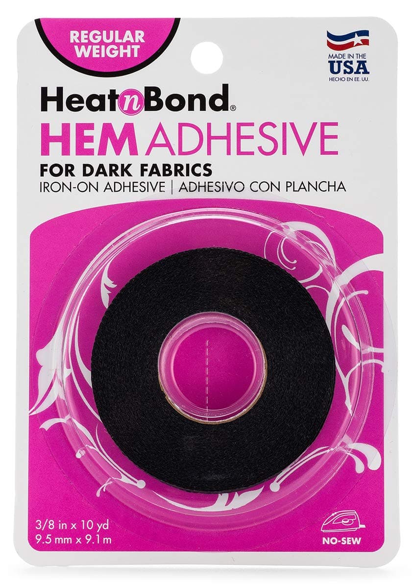 Hem Iron-On Adhesive, Regular Weight, Black