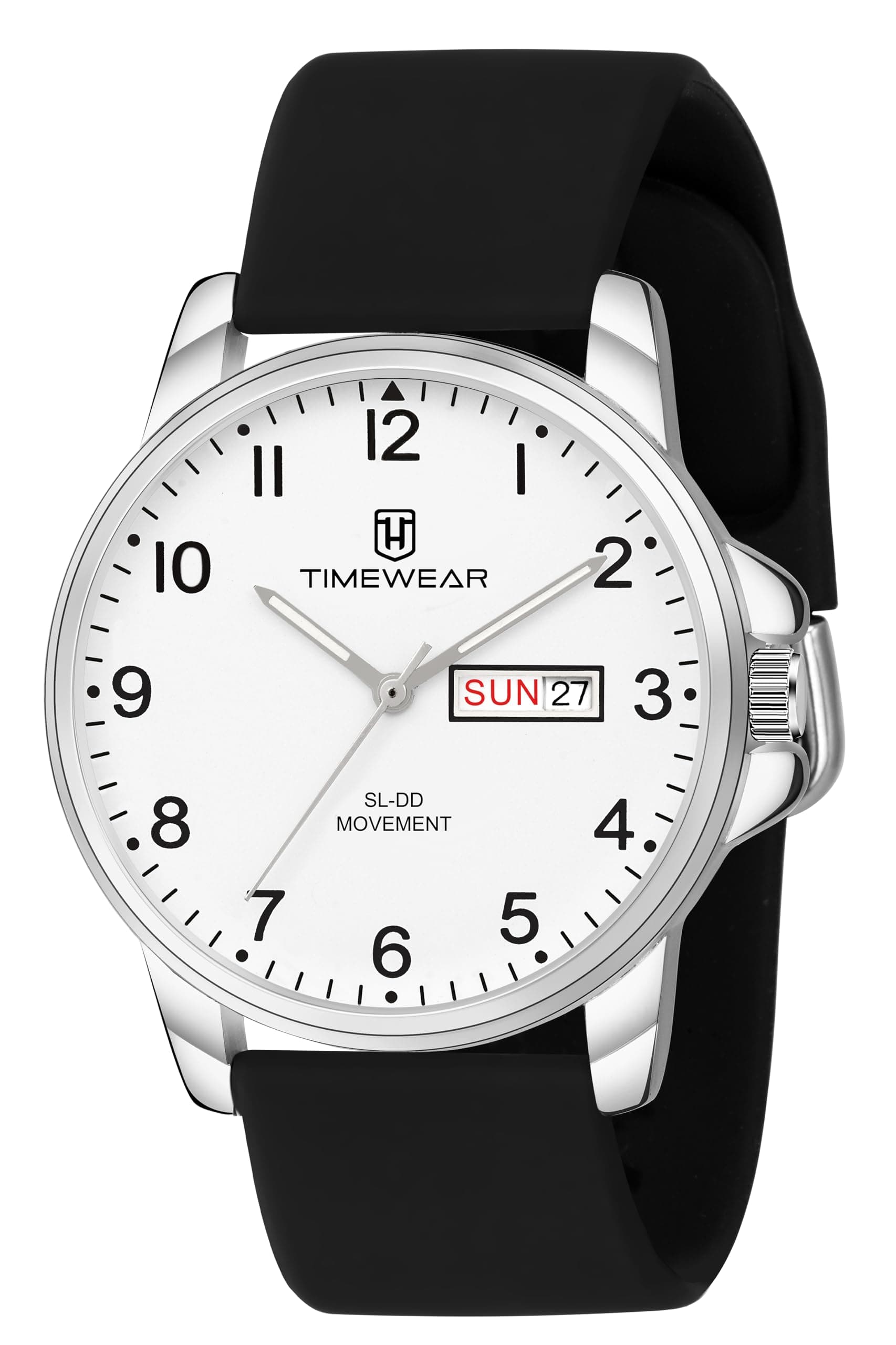 TIMEWEAR Analog, Day Date Functioning, Strap Watch for Men, Off-white, Mens Standard, Classic
