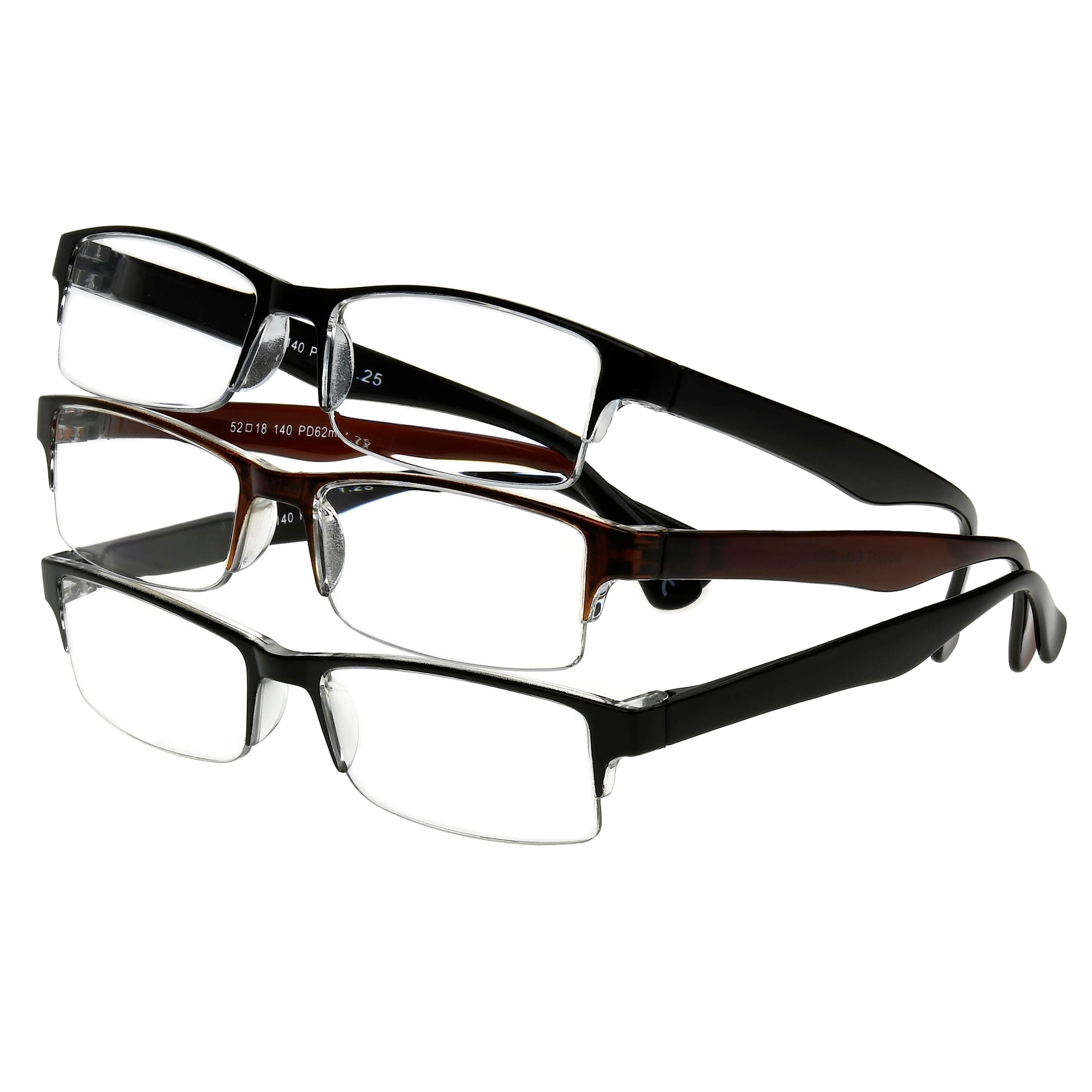 mens Pete Rectangular Reading Glasses