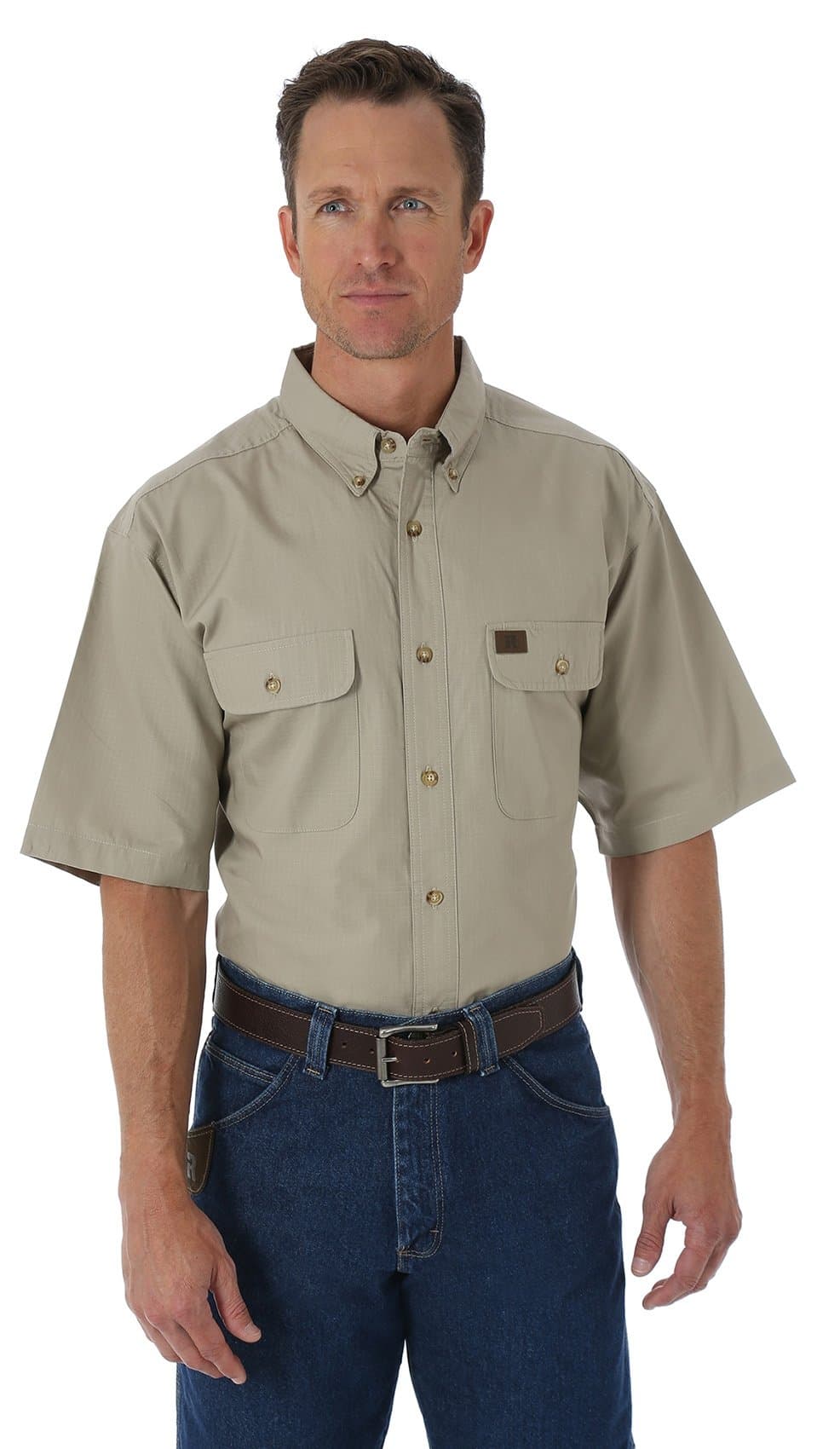 Wrangler Riggs Workwear Men's Short Sleeve Riptop Work Shirt