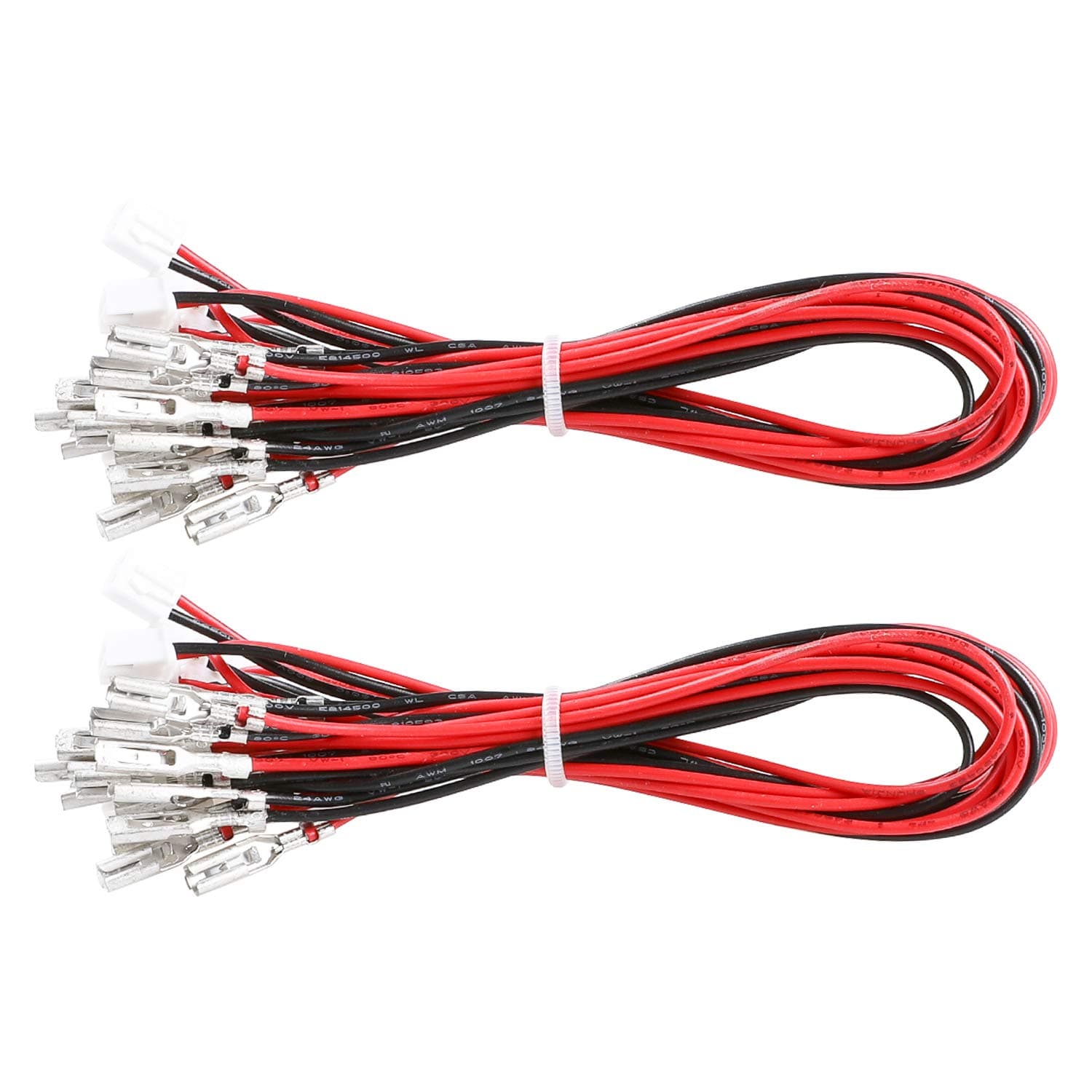 Guwarry 20 Pcs/Lot Zero Delay USB Encoder Jumper Wires Terminals Size 0.110 (2.8mm) Compatible with SANWA Arcade Buttons, Seimitsu, Japan Style Arcade Buttons/JST XH2.54 Plugs to .110