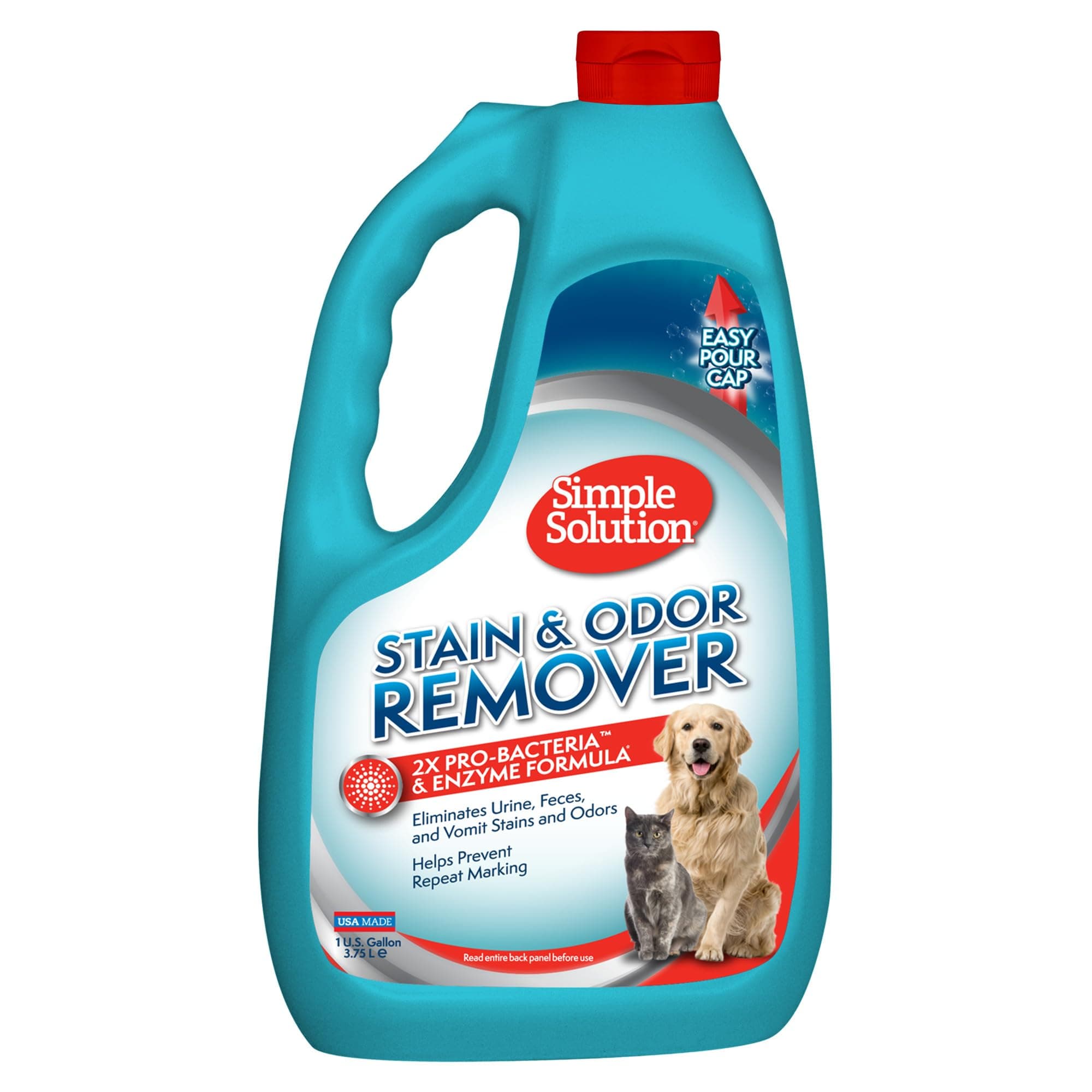 Stain & Odor Eliminator for Pets, Carpet Deodorizer, Enzyme Pet Odor Eliminator for Home, Stain Remover for Cat & Dog Pee, Urine Destroyer, Carpet Cleaner Spray, Gallon