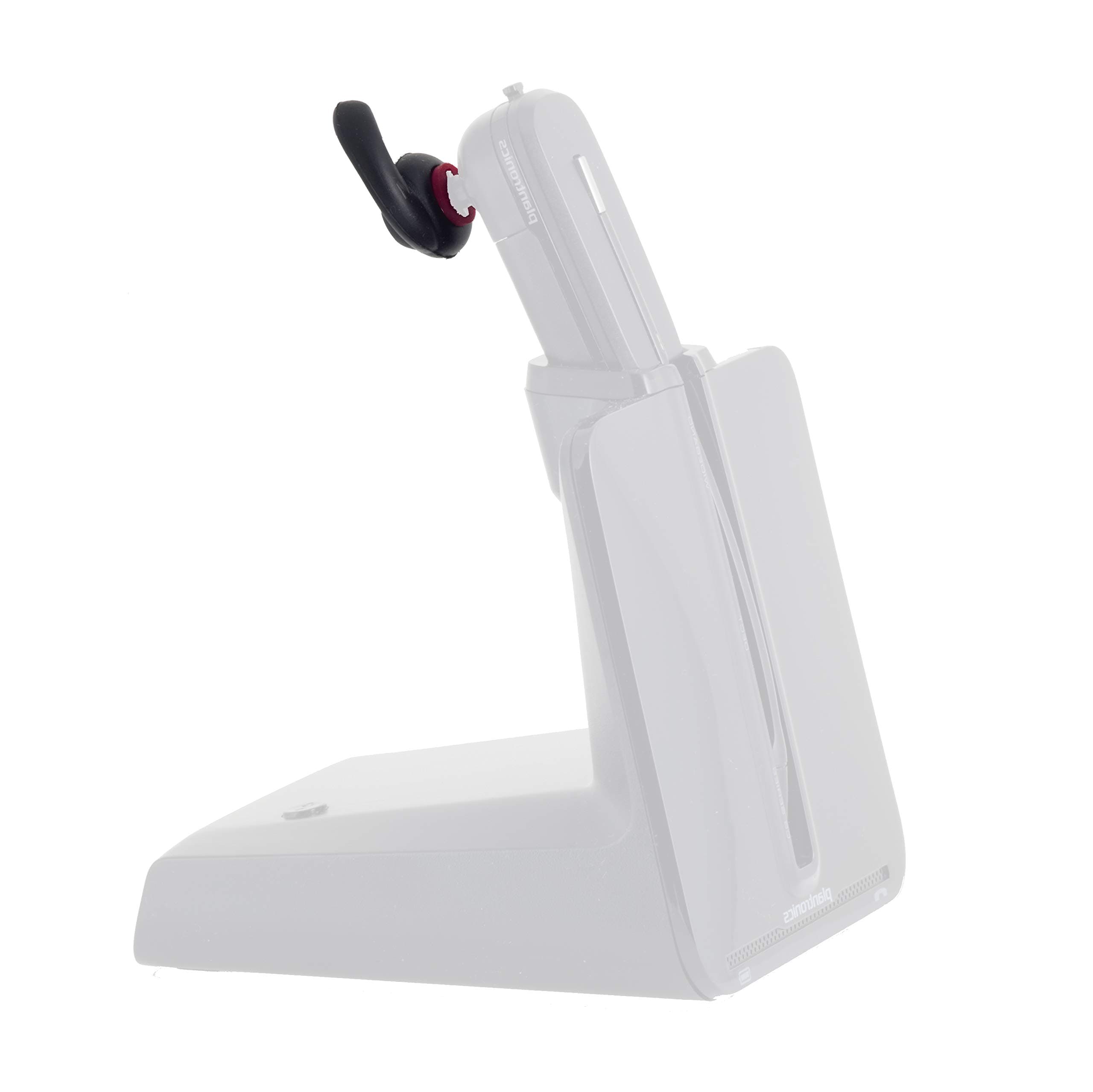 Eartip Adapter and Silicone Hook Eartips Compatible with Plantronics Poly CS540 / W440 / W740 / WH500 Headsets (1-Pack Adapter + 3 Pcs Left S/M/L Ear Tips)