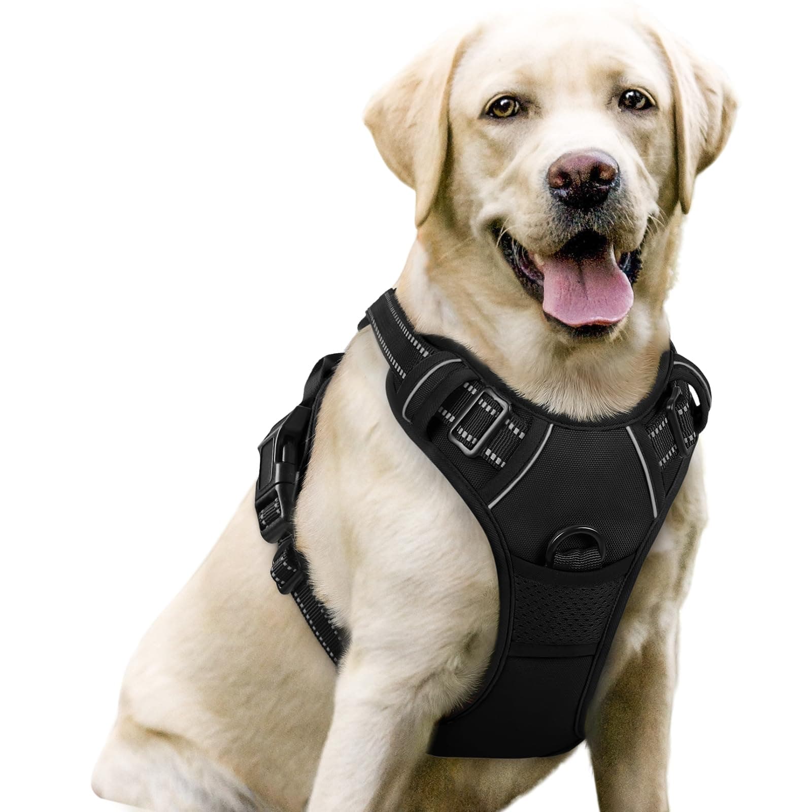 Rabbitgoo Front Range Dog Harness No Pull Pet Harness Adjustable Outdoor Pet Vest 3M Reflective Oxford Material Vest for Dogs Easy Control for Small Medium Large Dogs