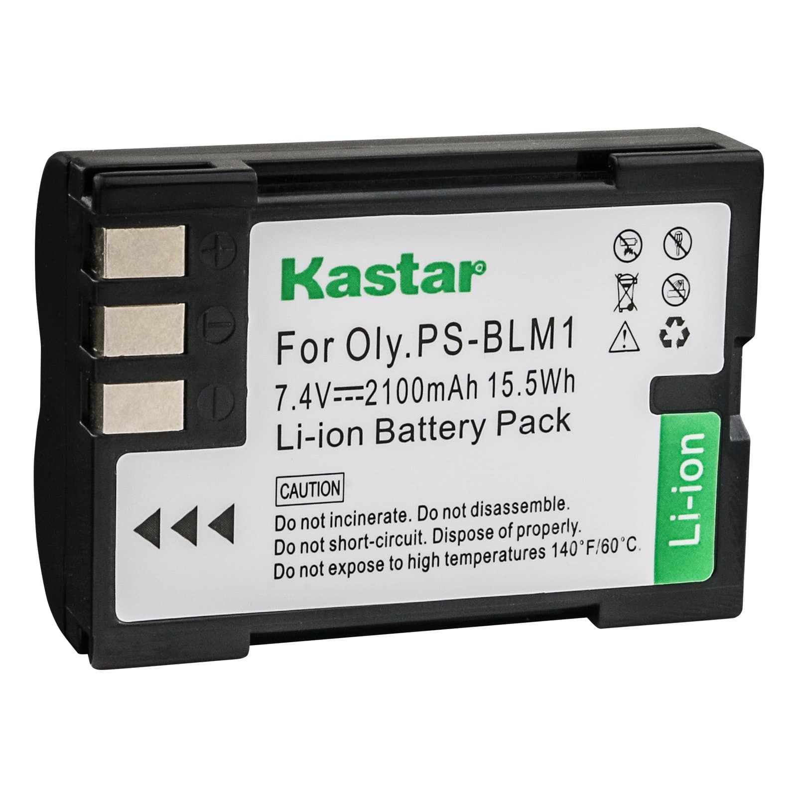 Battery Replacement for Olympus EVOLT E-500 E-510 E-520 EVOLT E-300 E-330 C-5060 C-7070 C-8080 Olympus E-1 E-3 E-30 Digital Camera and Olympus BLM-1 BLM-01 PS-BLM1 Battery