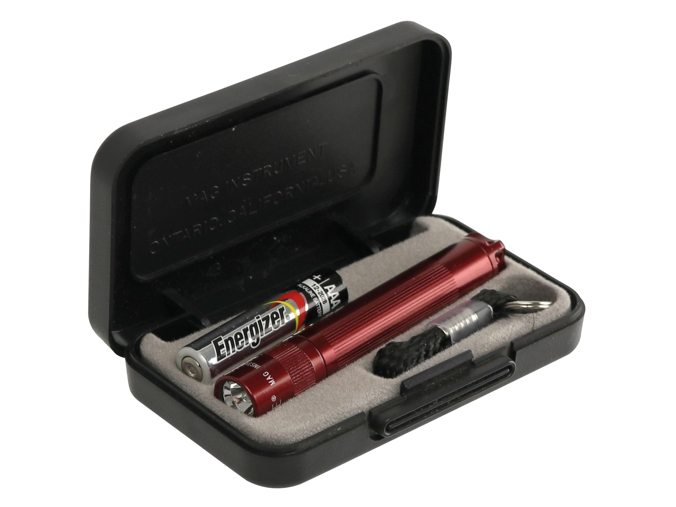Solitaire Incandescent 1-Cell AAA Flashlight in Presentation Box Red