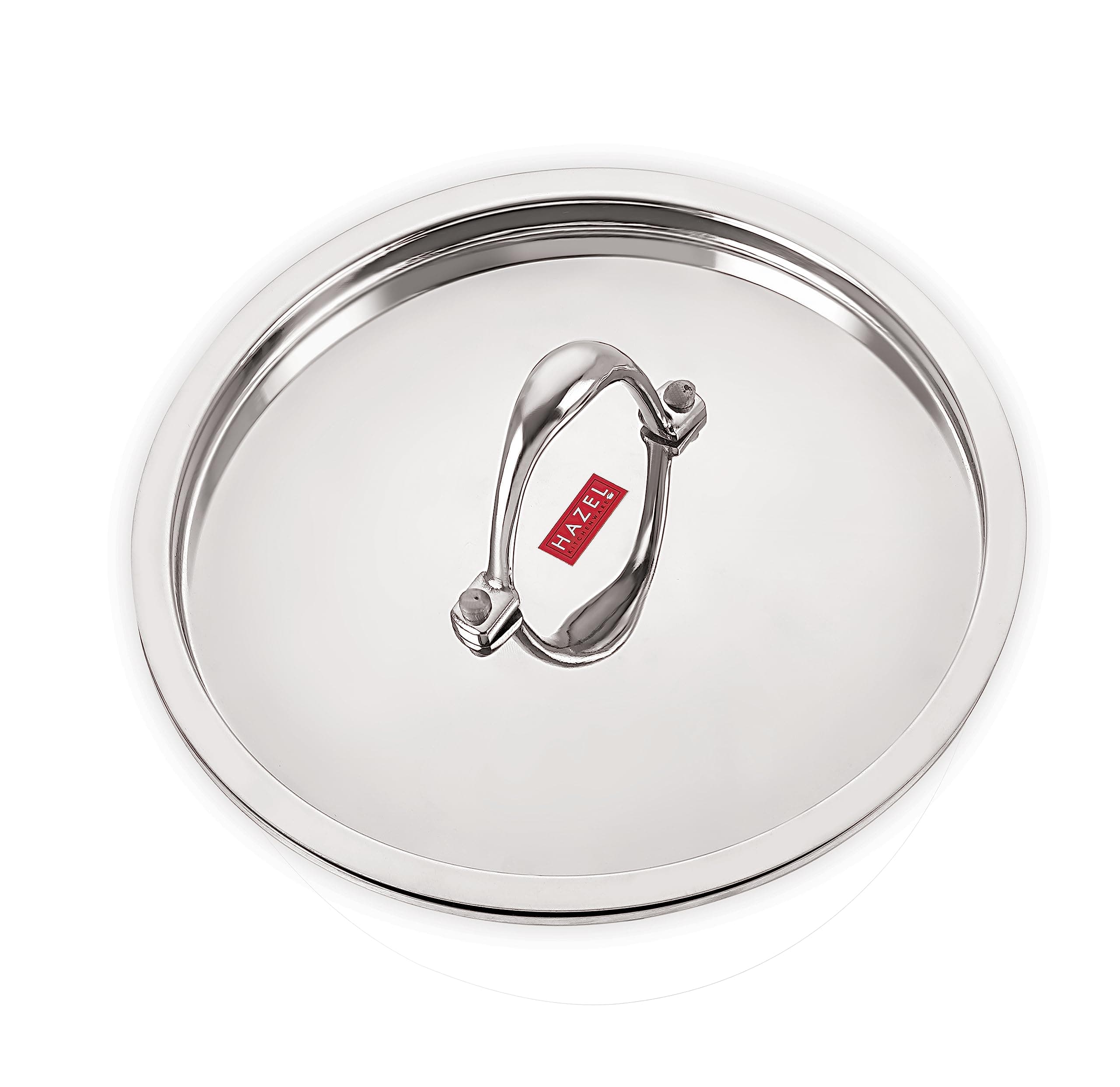 Hazel Stainless Steel Cookware Plain Lid With Handle (Outer Diameter 28 Cm, Inner Diameter 26 Cm) - Silver