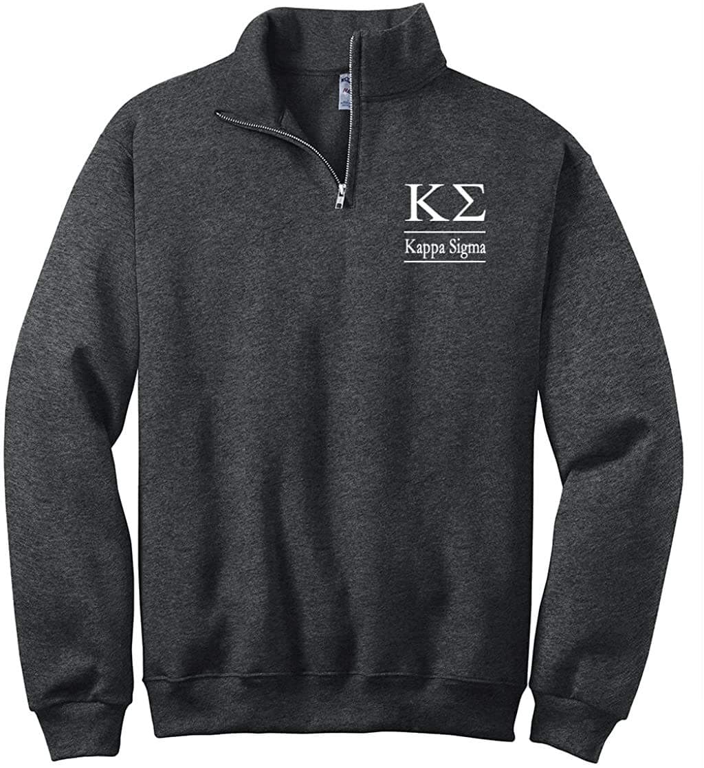 Kappa Sigma Quarter Zip Pullover Sweatshirt (M)