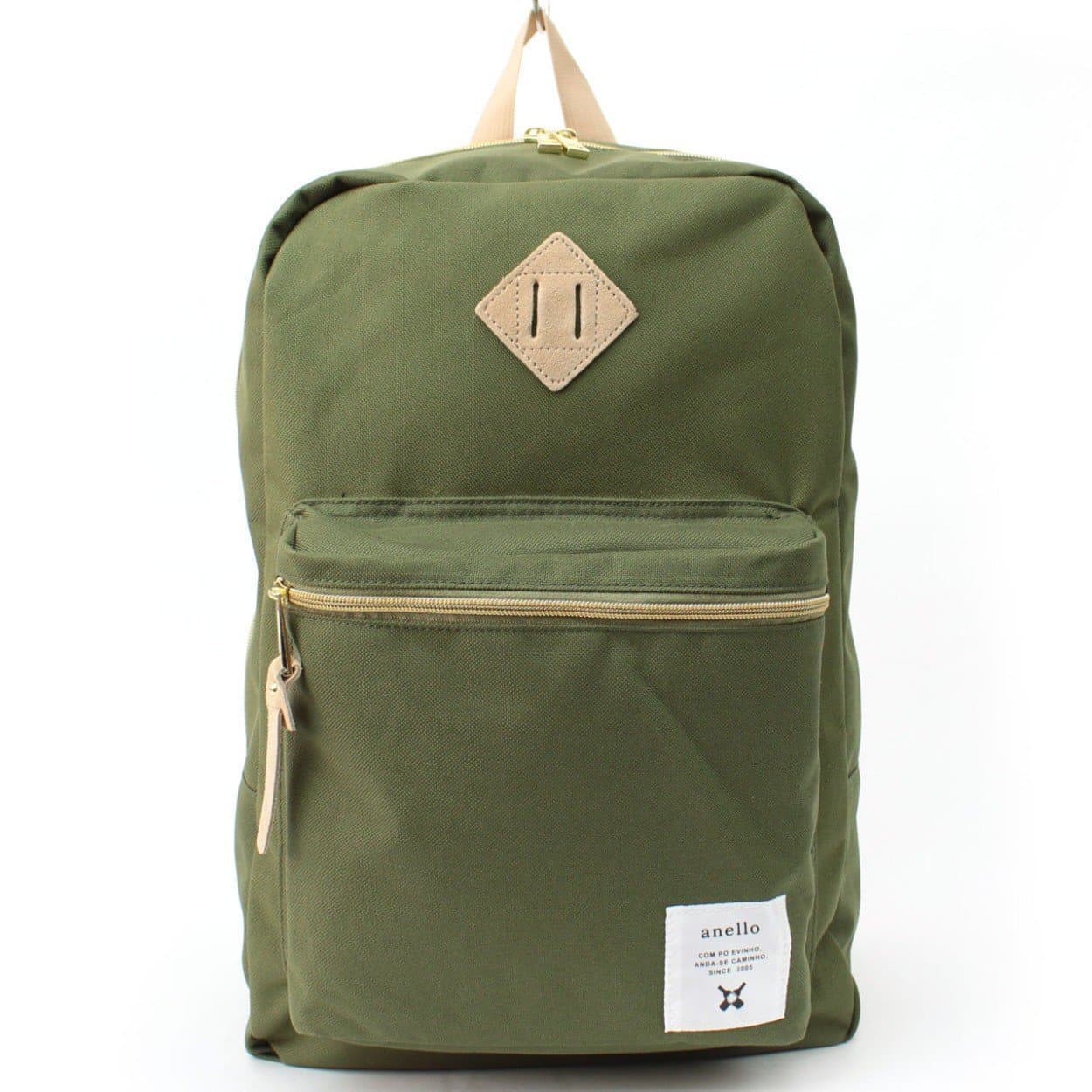 anello #AT-B0191 poly canvas backpack kahki