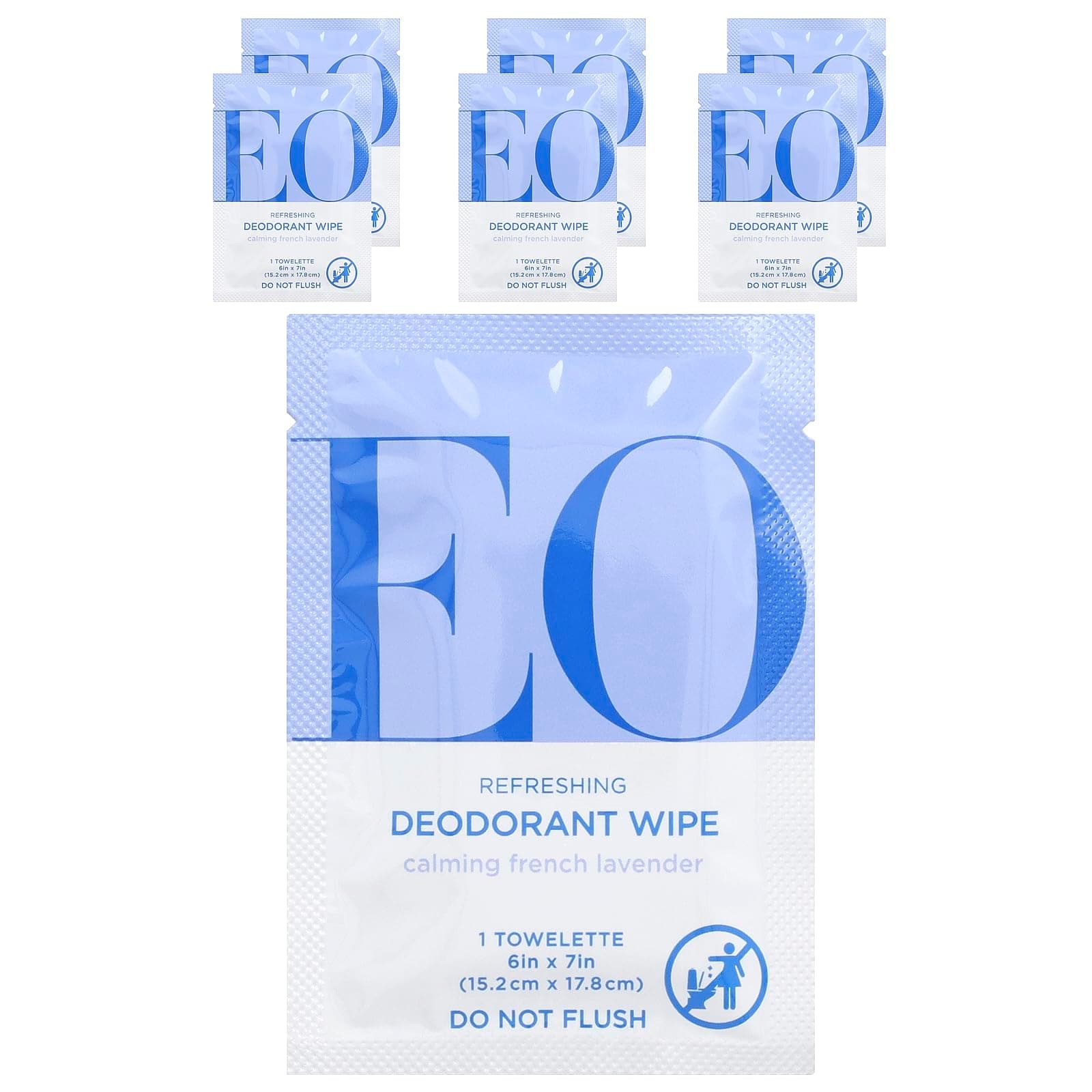 EO Deodorant Lavender Wipes, 6 Count