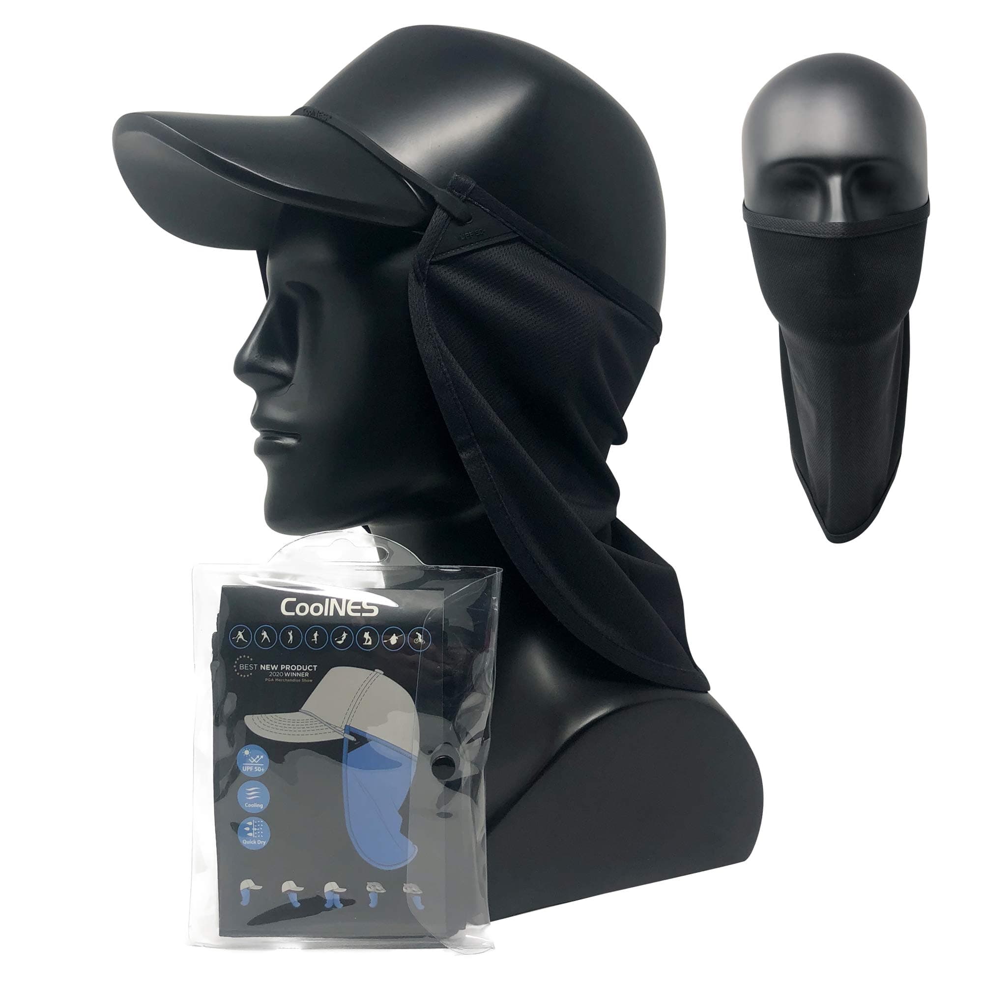 CoolNES - UV Sun Protection Neck Drape Adjustable Multifunctional 2 in 1 Face Covering for Outdoor Fishing - Unisex
