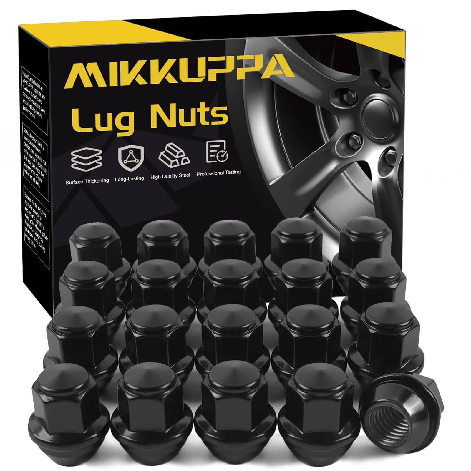 12x1.5 Black Lug Nuts