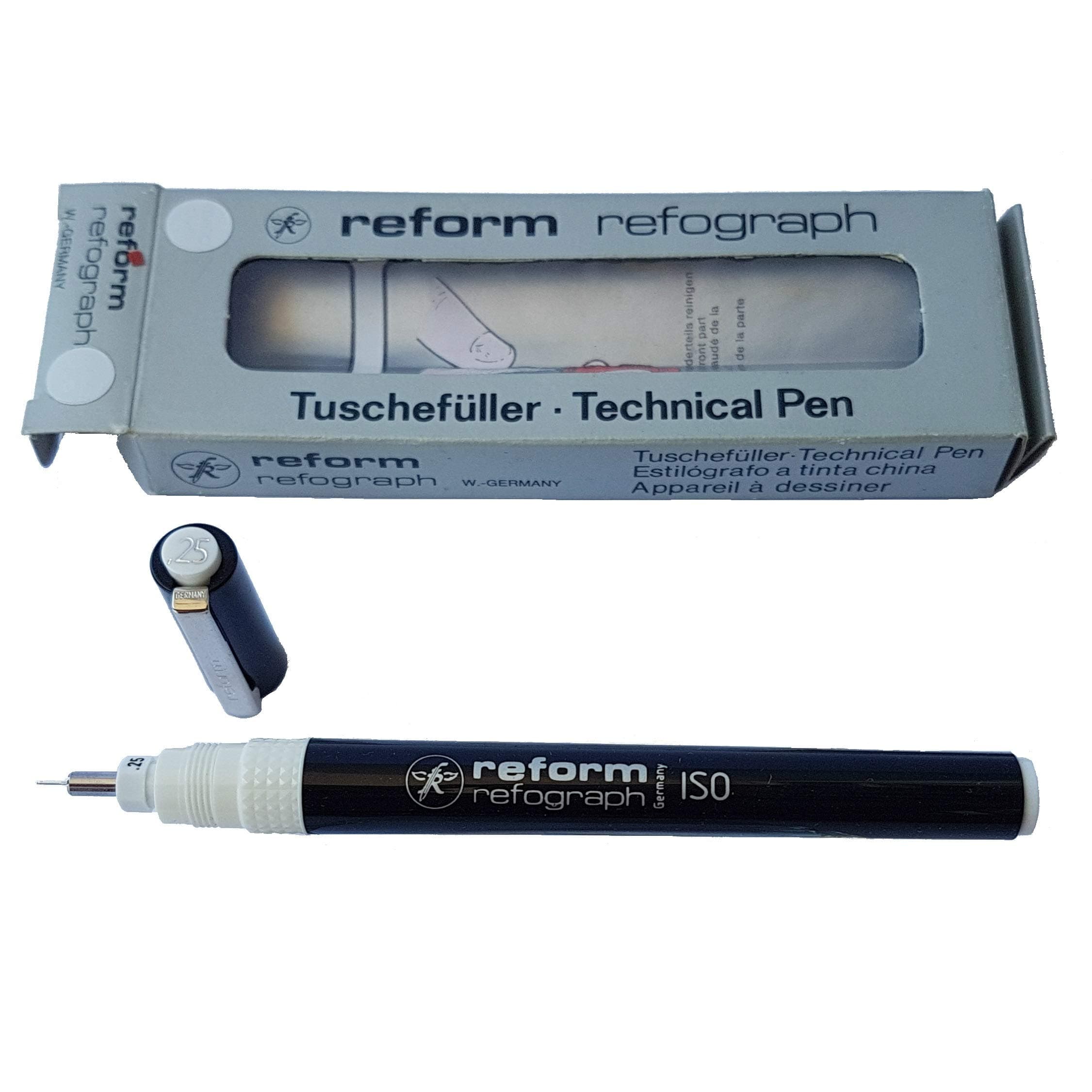Reform Refograph Technical Pen in different sizes - Tuschefüller made in W. Germany! (0.70)