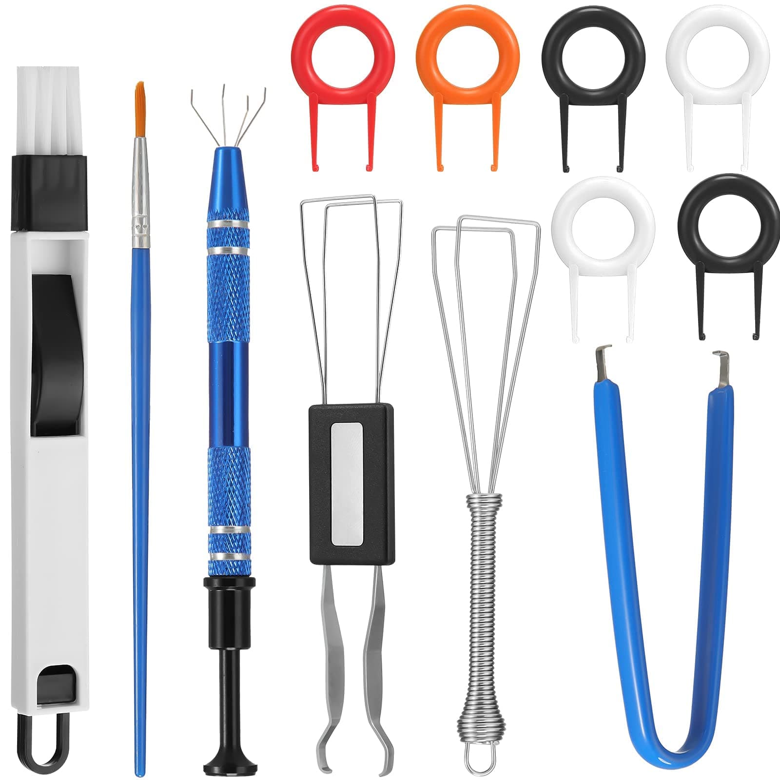 Keyboard Lube Switch Puller Kits Key Cap Remover Tools, Which can Efficient Cleaning and Opener for Mechanical Keyboard Removing 12 pieces