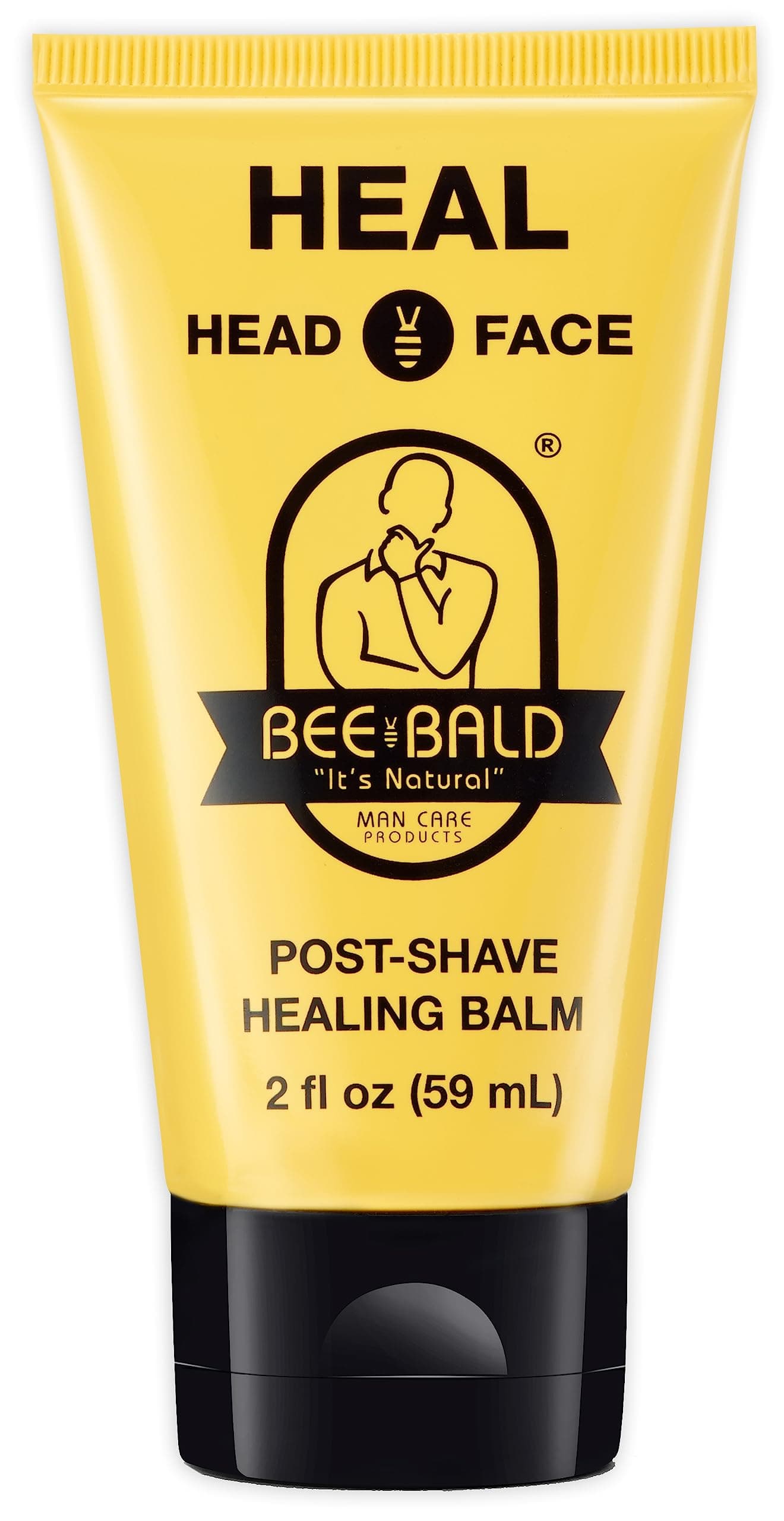- Bee Bald HEAL Aftershave for Men Healing Balm, Immediately Calms & Soothes Damaged Skin, Treats Bumps, Redness, Razor Burn & Other Shaving Irritations (2 Fl Oz)