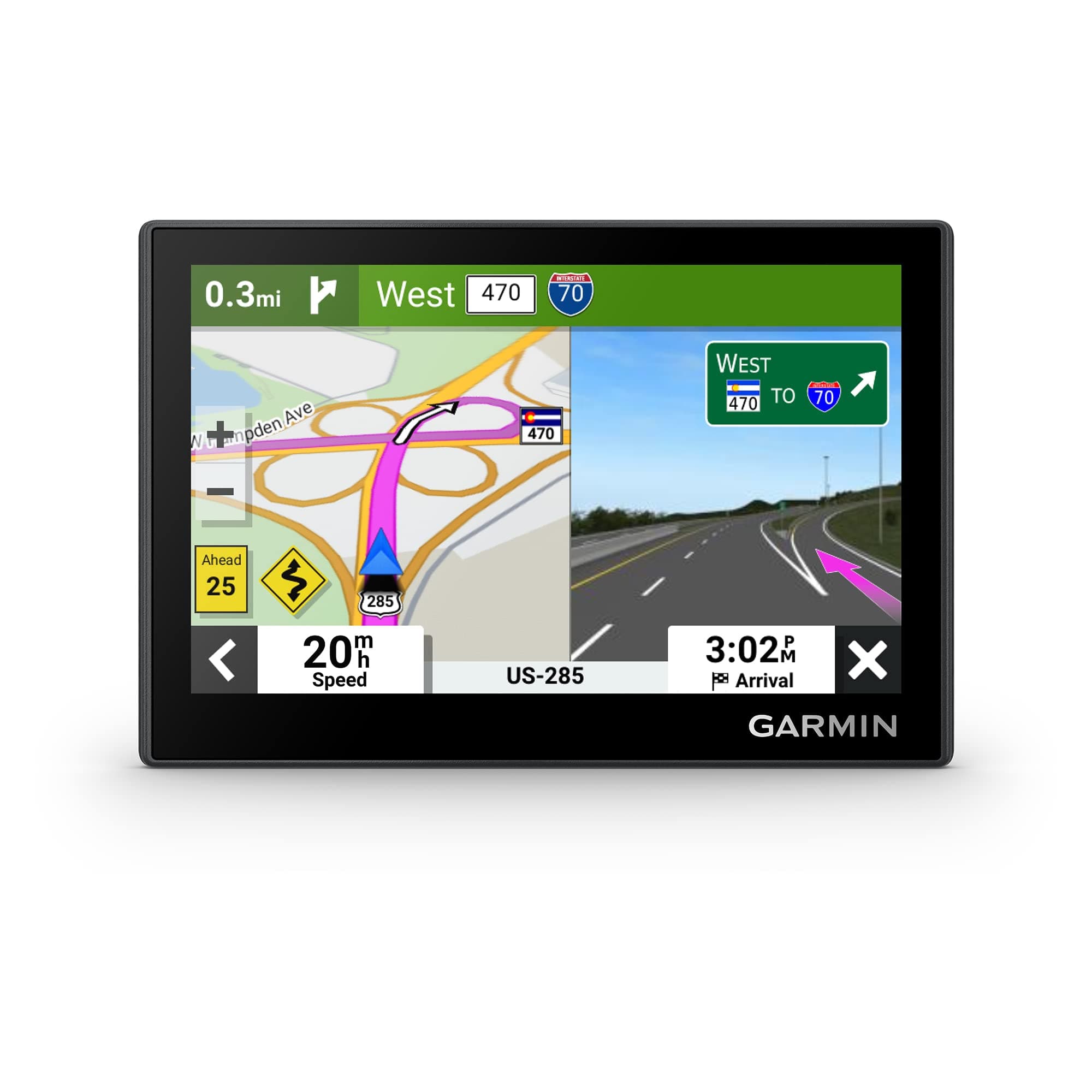 Drive 53 GPS Navigator, High-Resolution Touchscreen, Simple On-Screen Menus and Easy-to-See Maps, Driver Alerts