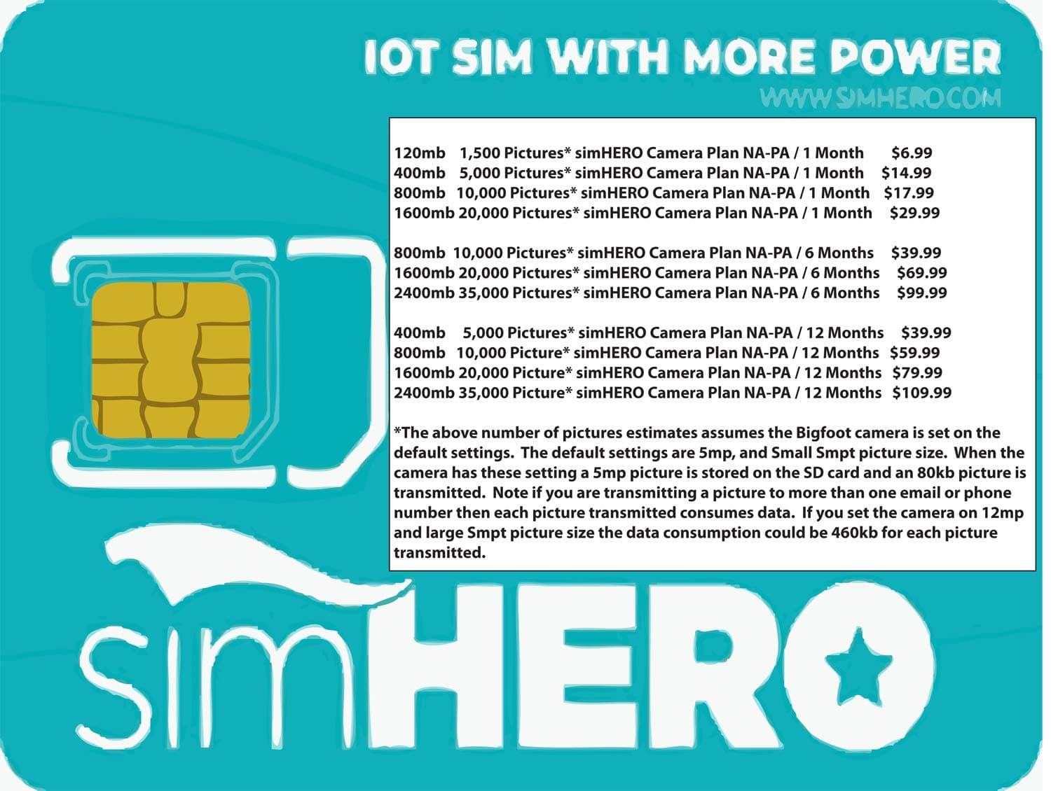 Bigfoot Camera My Sim Hero Replacement Data Card