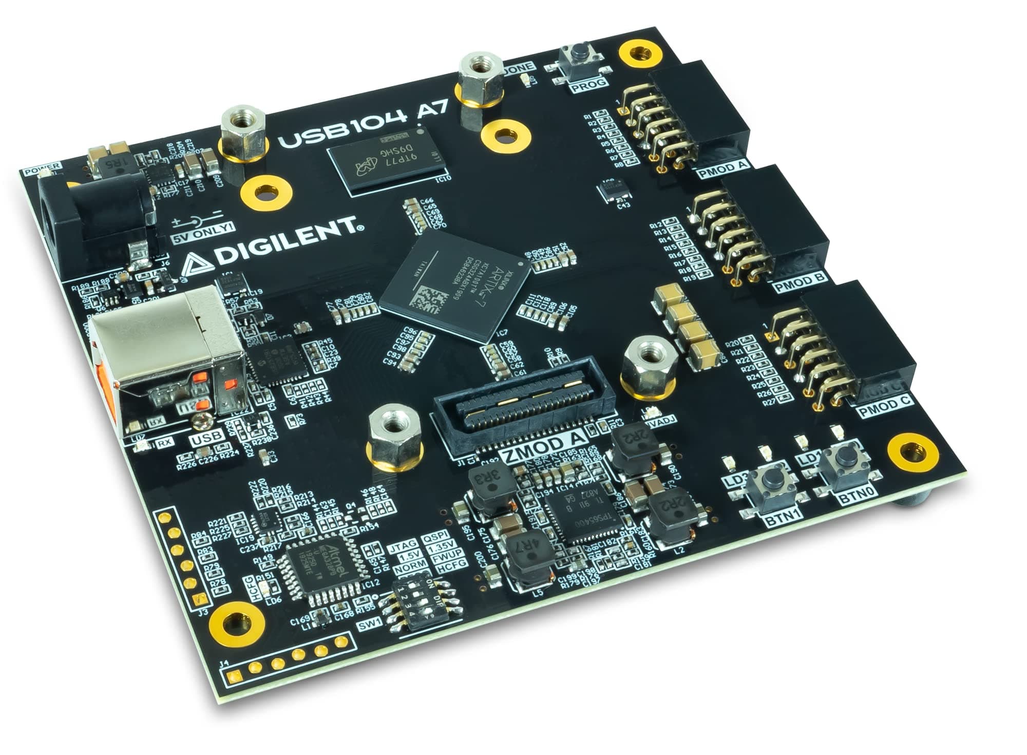 USB104 A7: Artix-7 FPGA Development Board with PC/104 Form Factor